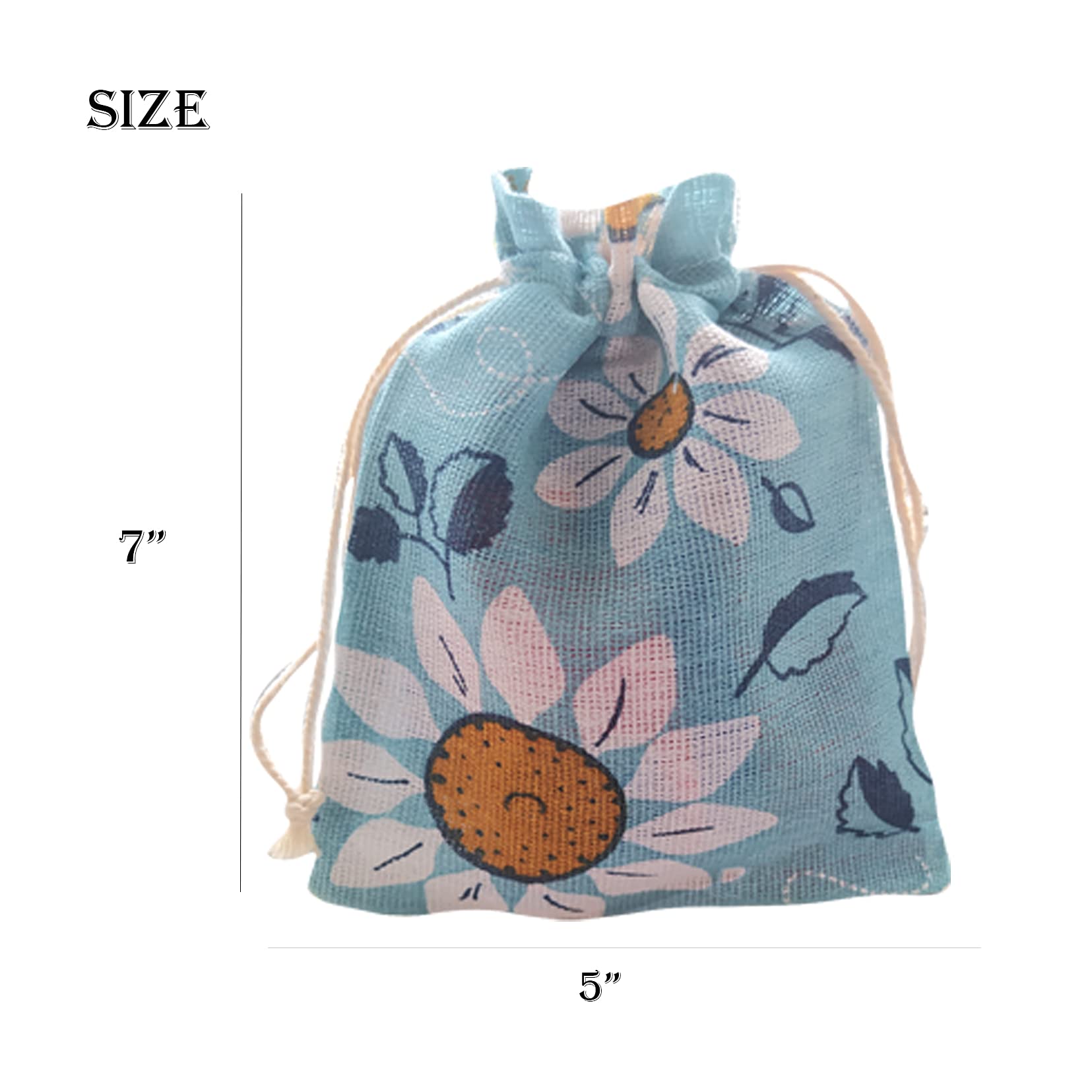Sunflower Drawstring Gift Bags - Bulk Party Favor Pouches for Birthday, Autumn & Summer Celebrations - Perfect for Wedding Favors, Baby Showers & Holiday Treats