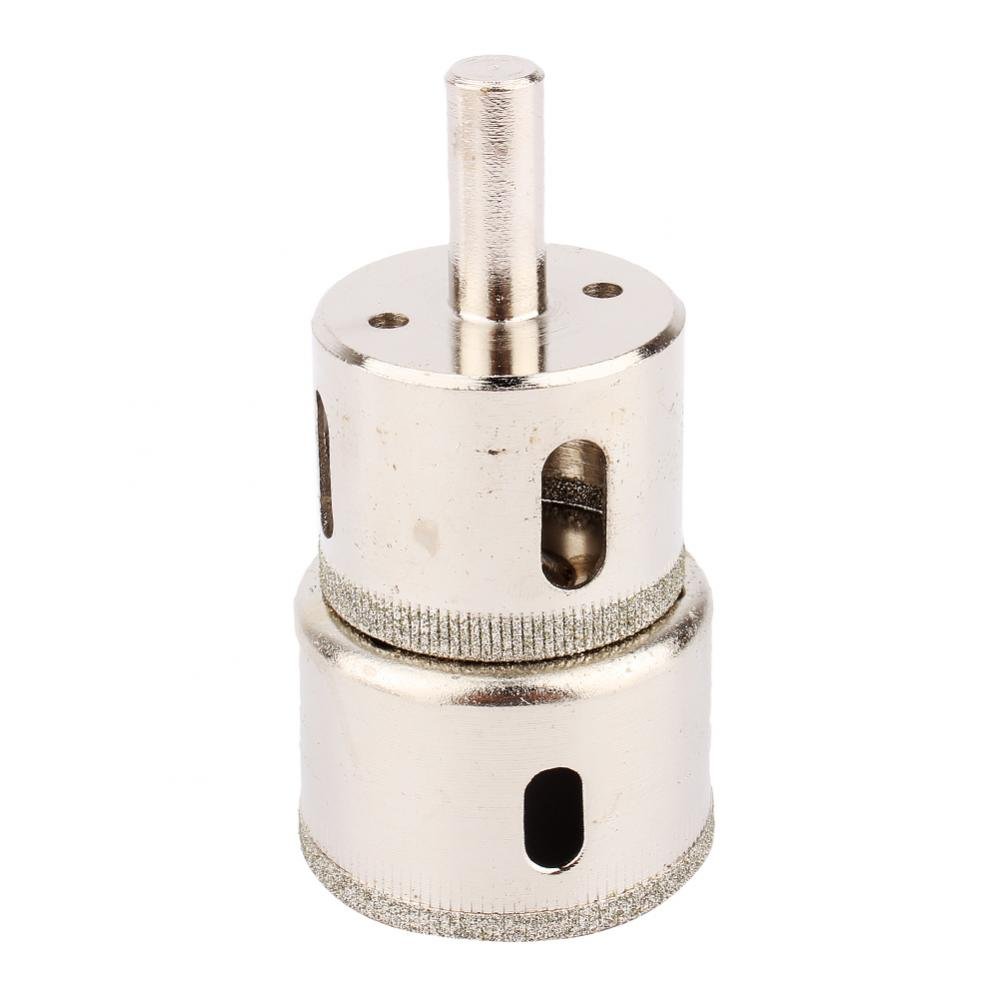 38mm & 45mm Diamond Coated Glass Drill Bit Set - 2PCS Hole Saw for Marble, Ceramic Tile, Granite - Compatible with Power Tools for Bathroom Renovation & DIY Home Improvement Projects