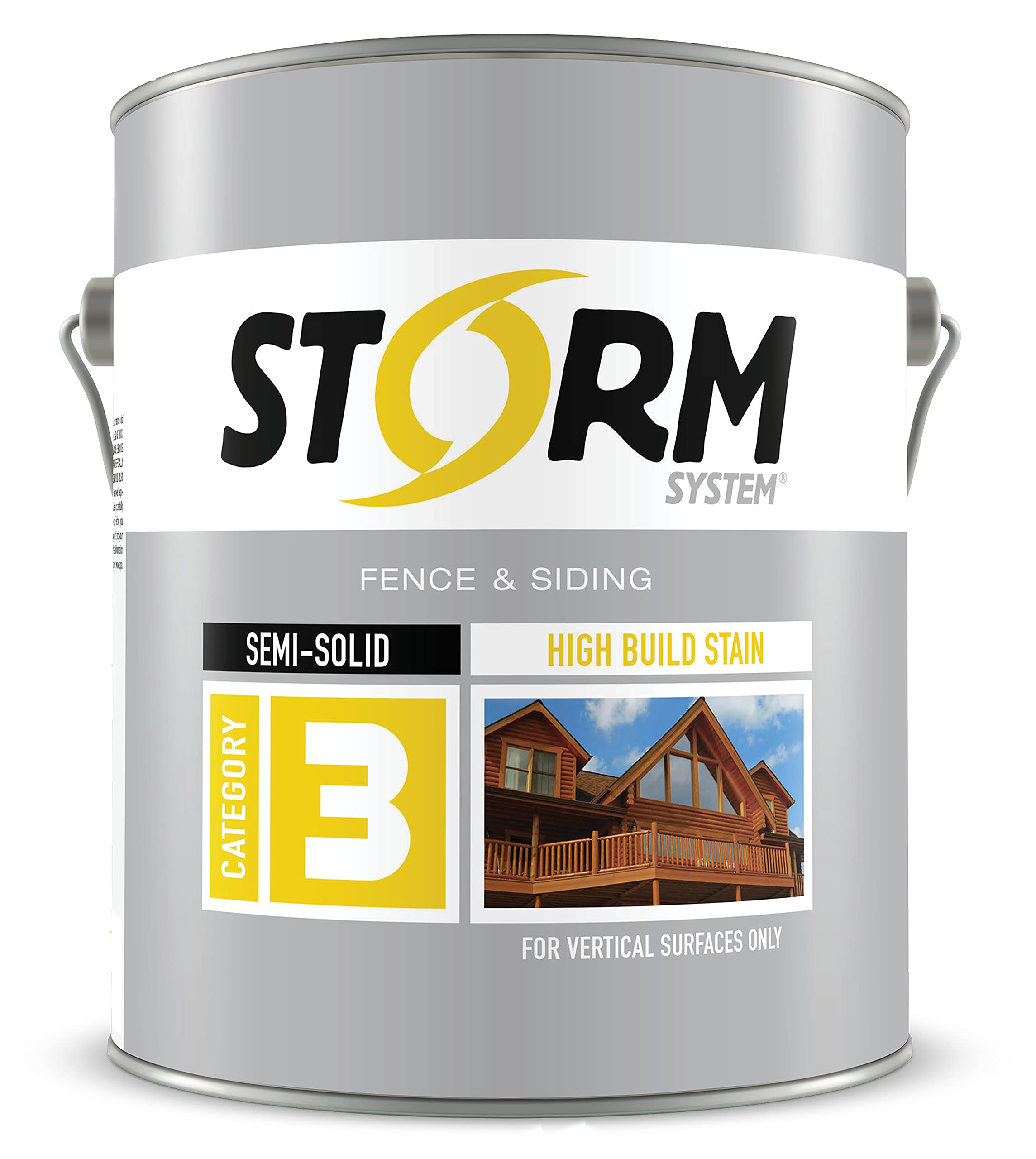 Storm System Semi Solid Wood Stain (1 Gallon, Dark Oak) - Perfect for Furniture, Cabinets, and DIY Woodworking Projects