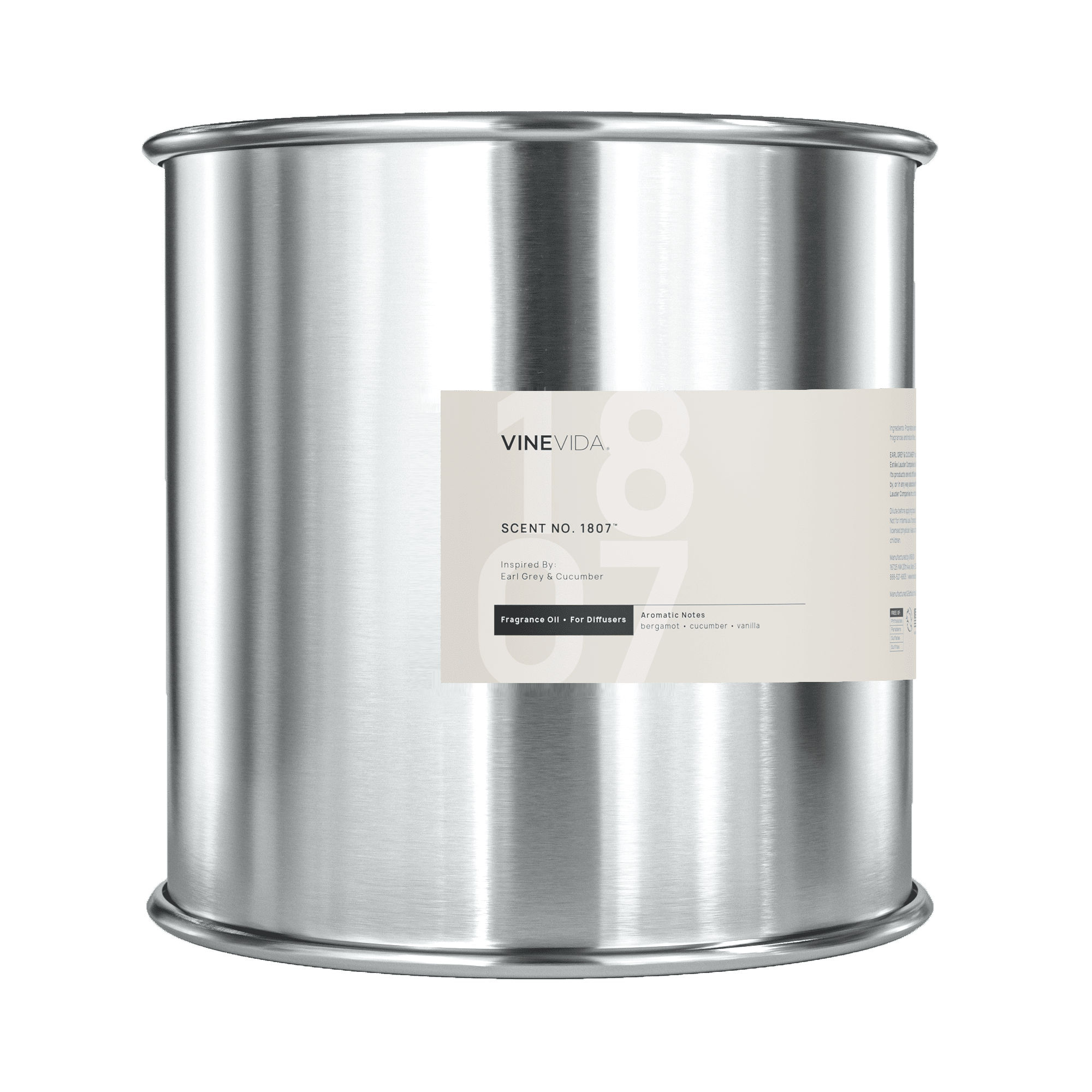 NO. 1807 Fragrance Oil for Cold Air Diffusers - Earl Grey & Cucumber Scent Inspired by Jo Malone | Perfect for Home, Office, and Spa Relaxation