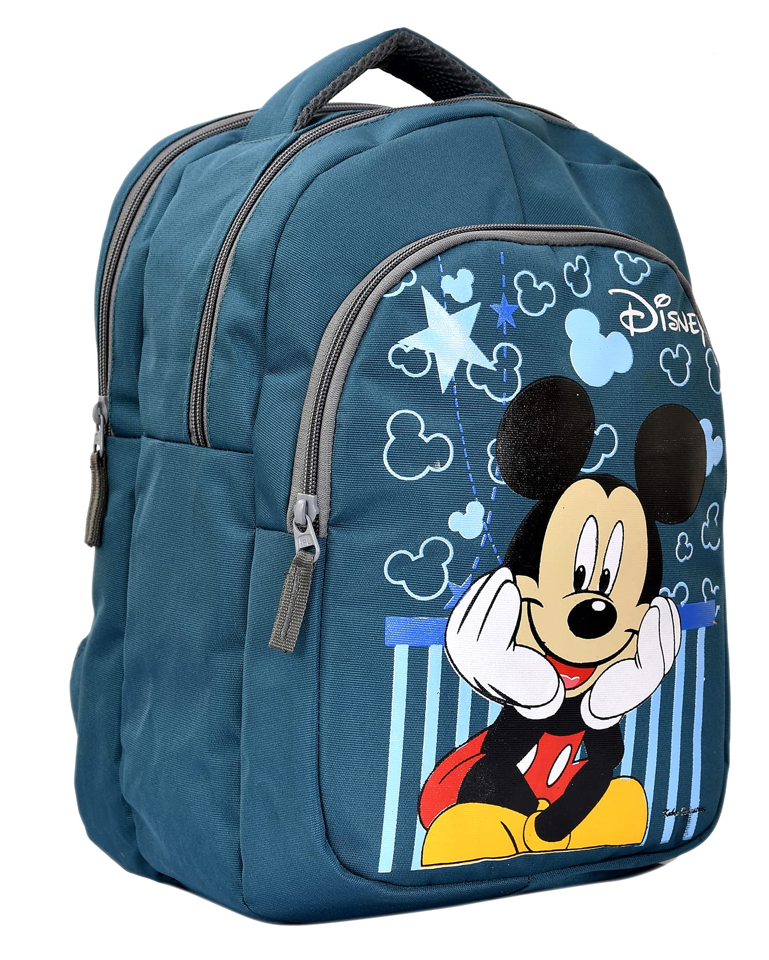 **Kuber Industries Disney Mickey Mouse Kids School Backpack - Lightweight Bookbag for Boys & Girls, Green - Perfect for School, Travel & Daily Use**