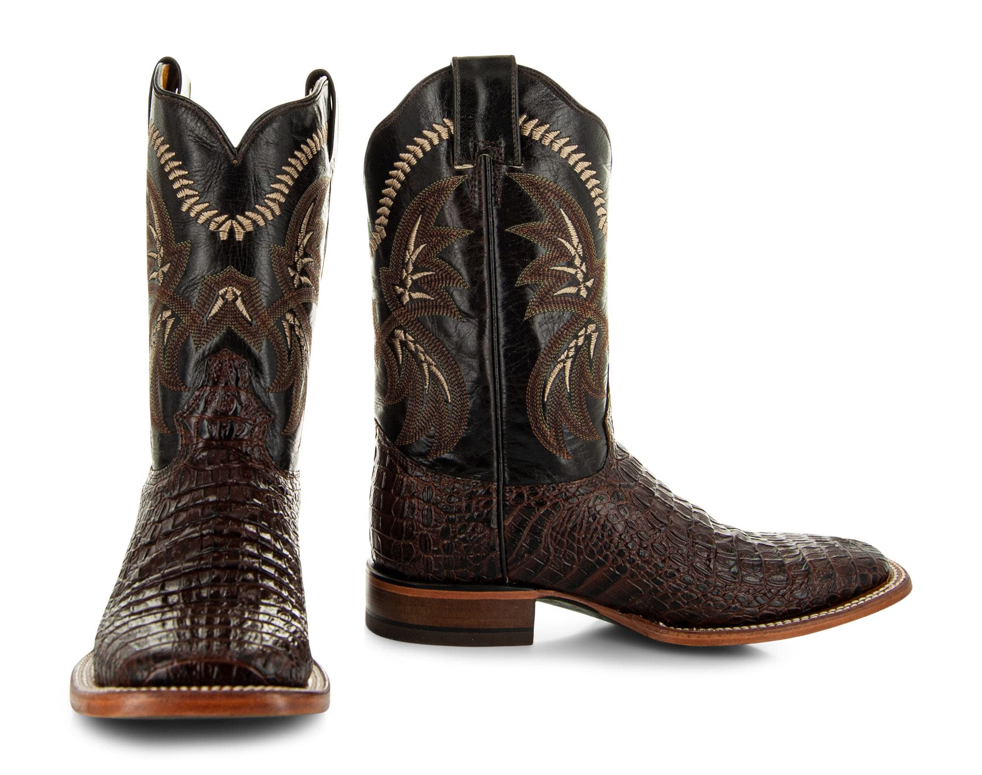 Authentic Men's Caiman Belly Print Cowboy Boots H4001 by Soto Boots - Premium Western Style for Rodeo, Country Music Festivals & Outdoor Adventures