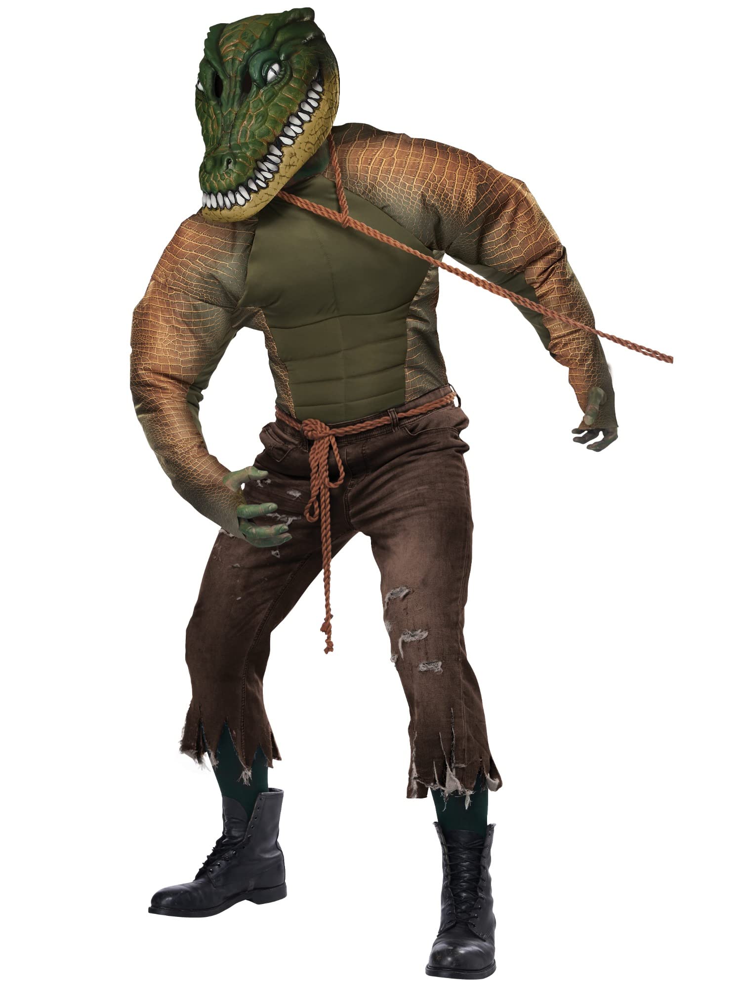 California Costumes Men's Gator Man Costume - Adult Alligator Mascot Suit for Halloween Parties, Cosplay & Themed Events