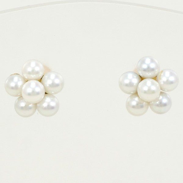 18K Yellow Gold Pearl Earrings for Women - Elegant & Timeless Jewelry Gift for Weddings, Parties & Special Occasions