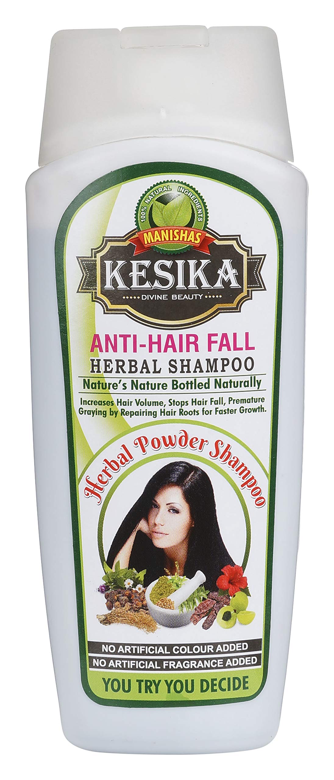 KESIKA Anti-Dandruff & Hair Growth Shampoo with Conditioner - 200ml | Natural Herbal Formula for Men & Women | Scalp Care & Thicker Hair Solution for Daily Use
