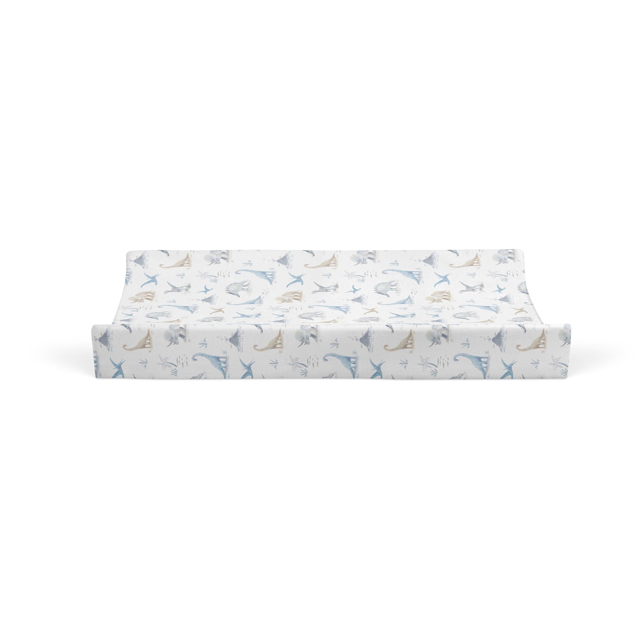 Jurassic Bamboo 2-Pack Waterproof Changing Pad Covers for Baby - Dinosaur Nursery Essentials for Diaper Changing Station & Travel