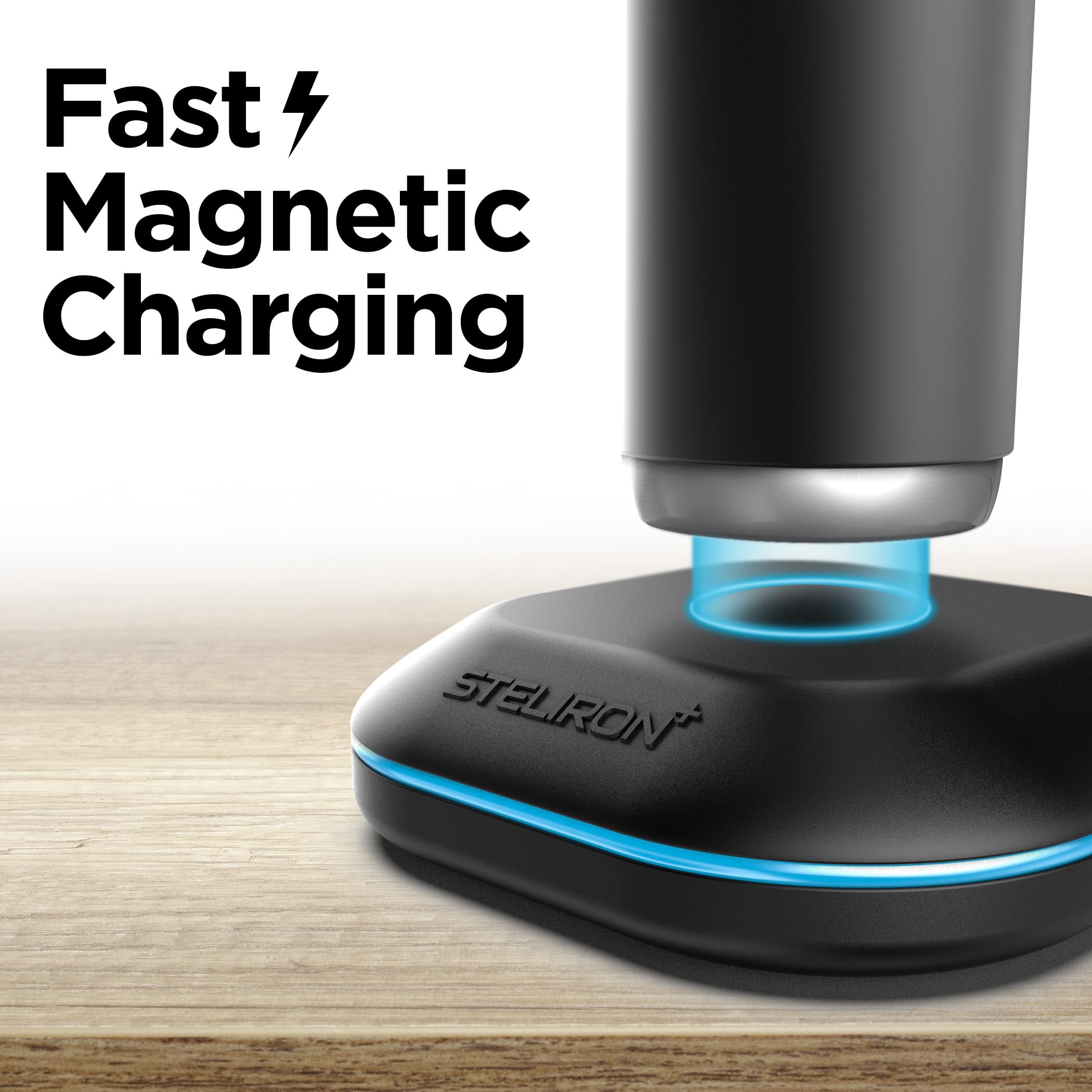 Oral-B iO Series 7/8/9/10 Replacement Magnetic Charger - USB Travel Charging Base with Magnet Stand for Electric Toothbrush (Black) | Home & Travel Use, Perfect for Bathroom Counter or Suitcase