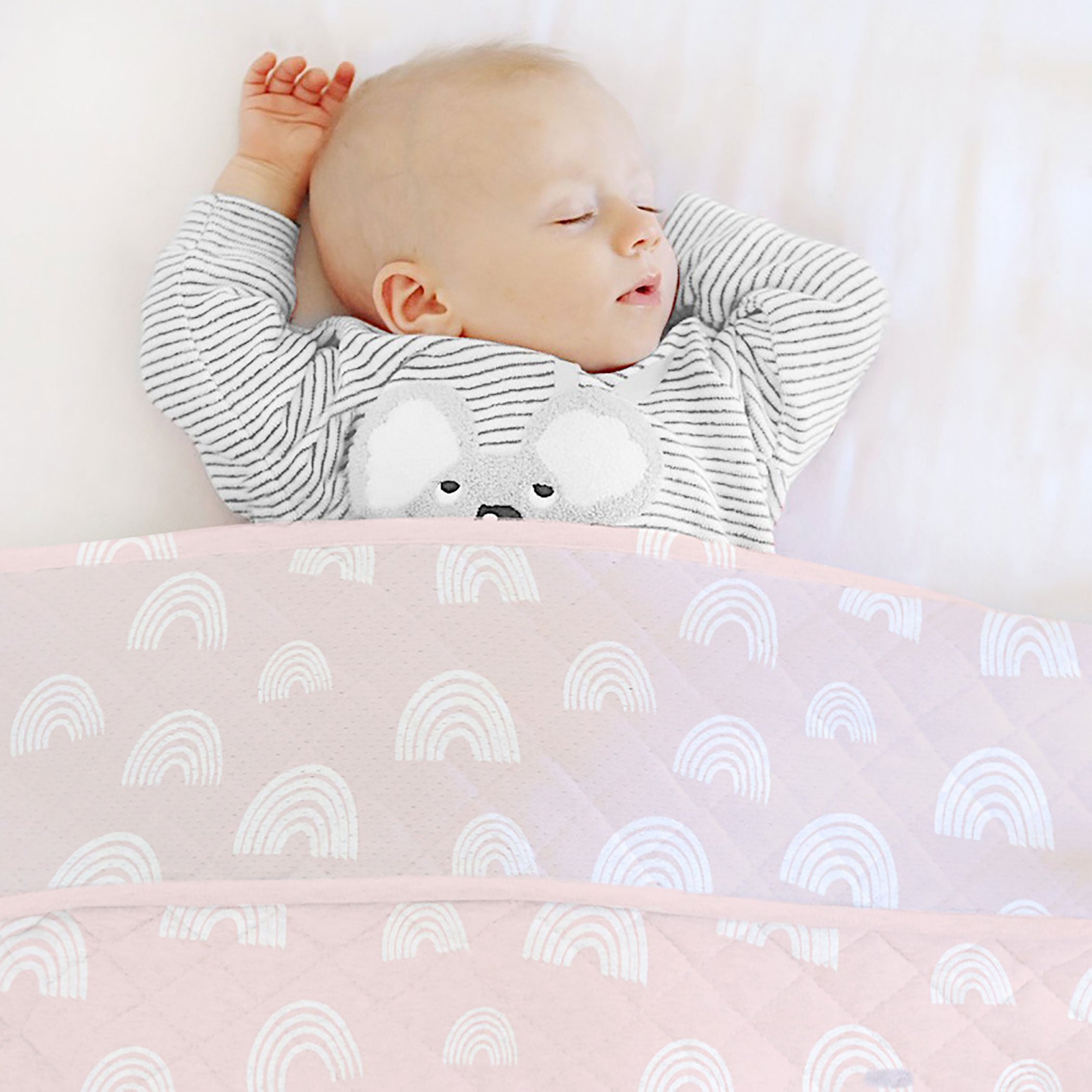 Nordic 2.5 TOG Sleep Sack for Baby - Standard Cot Size - Soft Rose Pink - Warm Infant Sleeping Bag for Nursery, Daycare & Travel