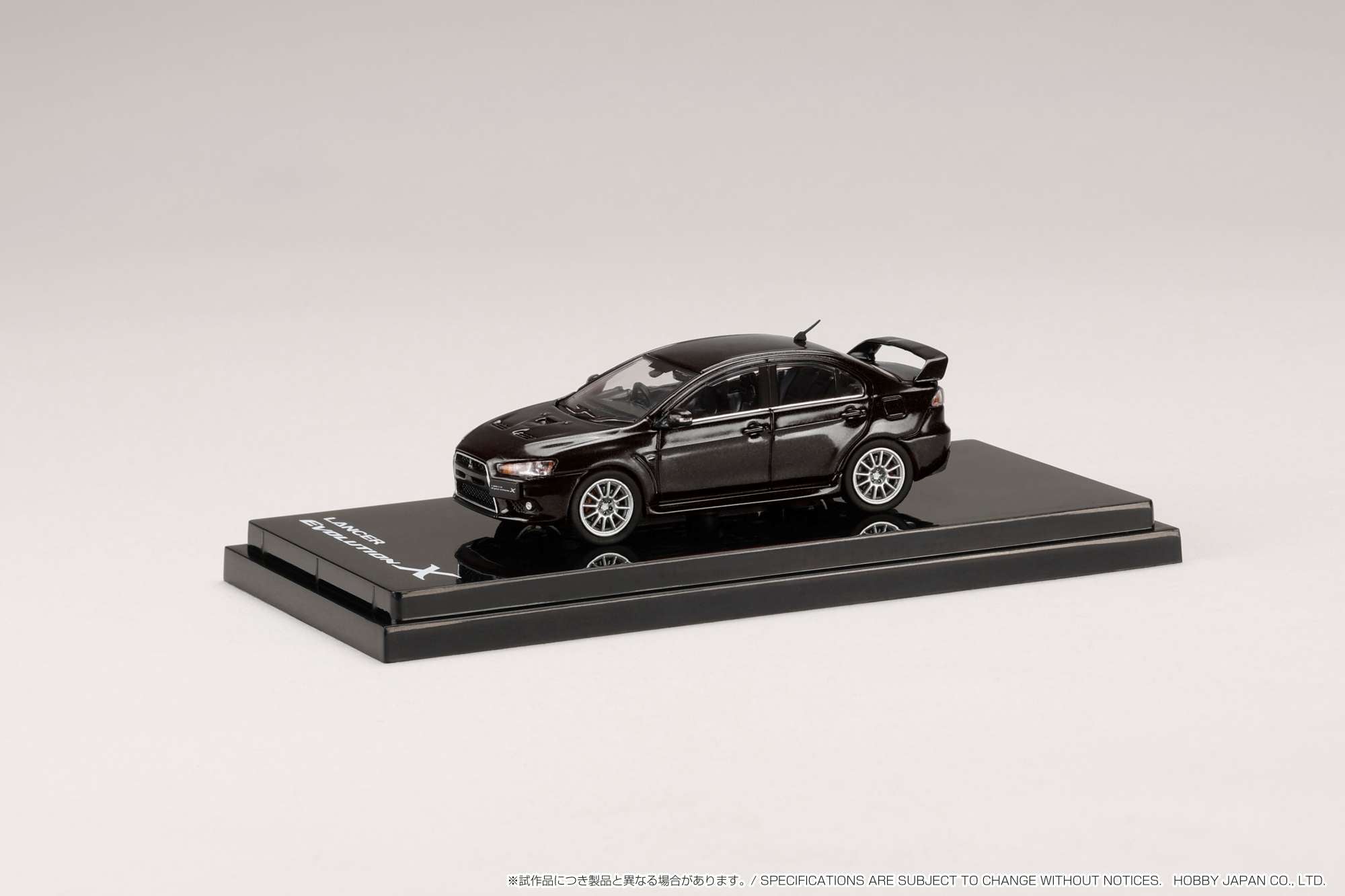 1:64 Mitsubishi Lancer Evolution X Diecast Model Car - Phantom Black Pearl - Collectible Hobby Japan Toy for Car Enthusiasts | Perfect for Display, Gifts, and Model Car Collections