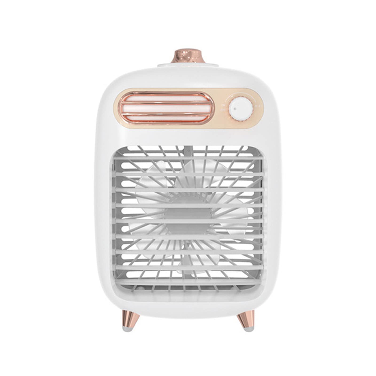 Portable Neck Fan with USB Rechargeable Battery - Hands-Free Mini Fan for Outdoor, Travel, Office & Home Use - Strong Wind & Silent Operation - Green/White