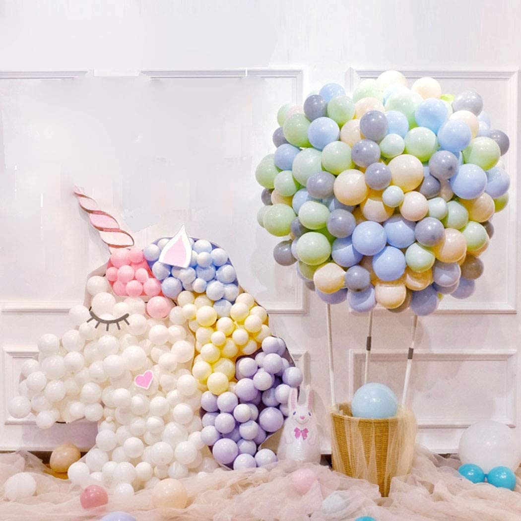 200 Pack 5 Inch Pastel Blue Macaron Latex Balloons for Baby Shower, Gender Reveal, Birthday, Wedding, Anniversary & Party Decorations – Perfect for Christmas, Festivals, Picnics & Special Events (Blue)