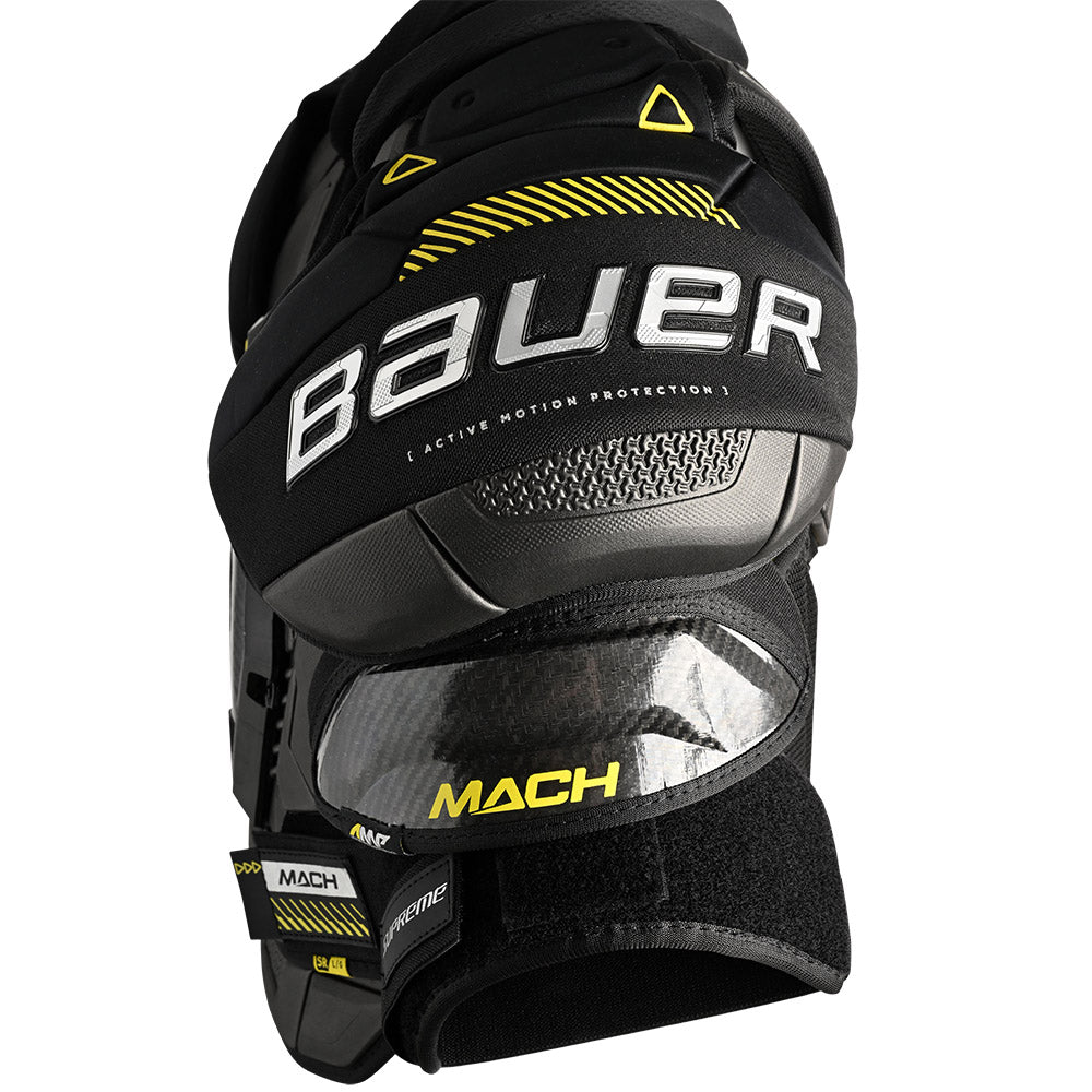 Bauer Supreme Mach Intermediate Ice Hockey Shoulder Pads - Youth & Adult Protective Gear for Hockey Players - Perfect for Games, Practice & Training Sessions