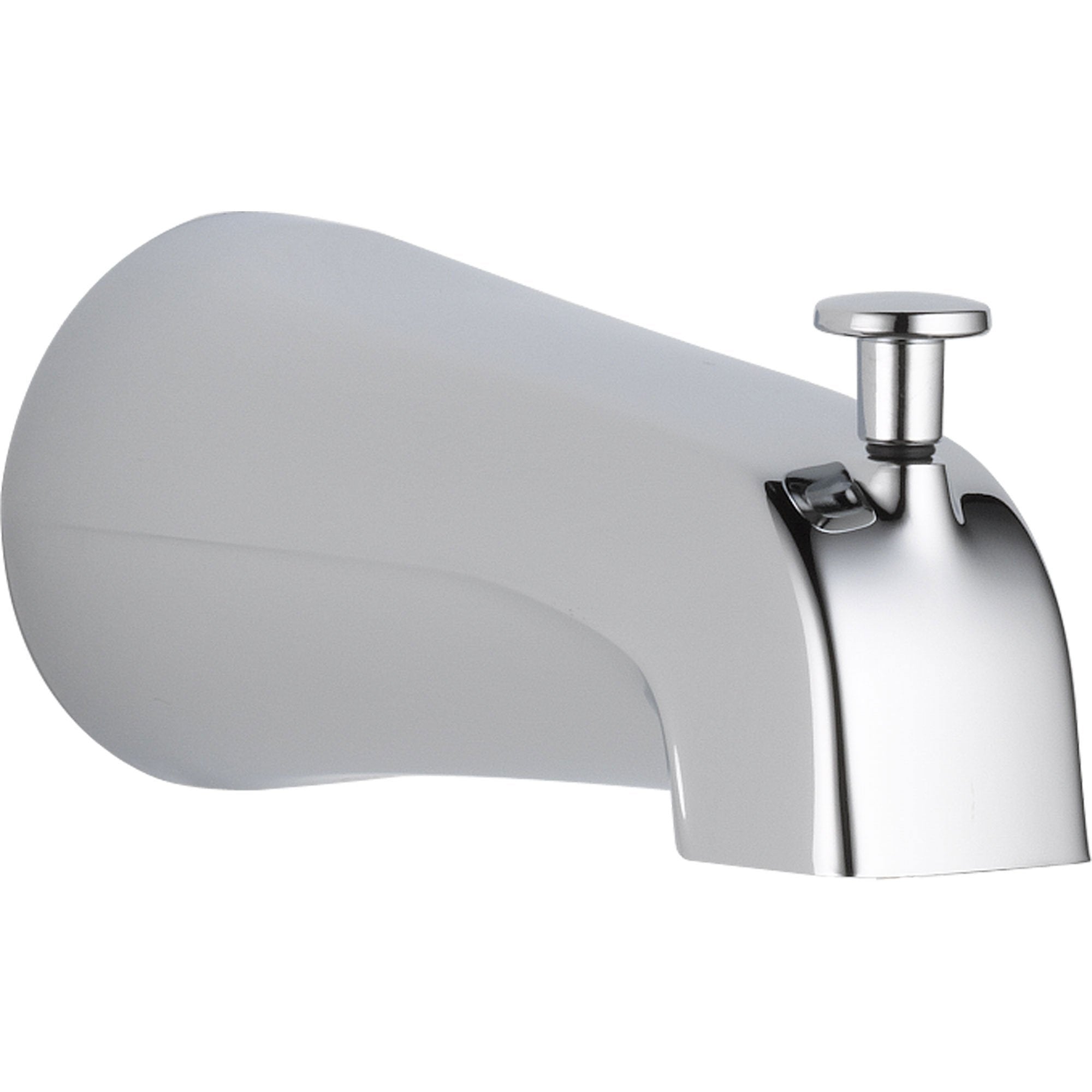 Delta 563243 5.56-Inch Long Pull Diverter Tub Spout in Chrome Finish - Perfect for Bathroom Faucet Replacement and Shower Diverter Installation