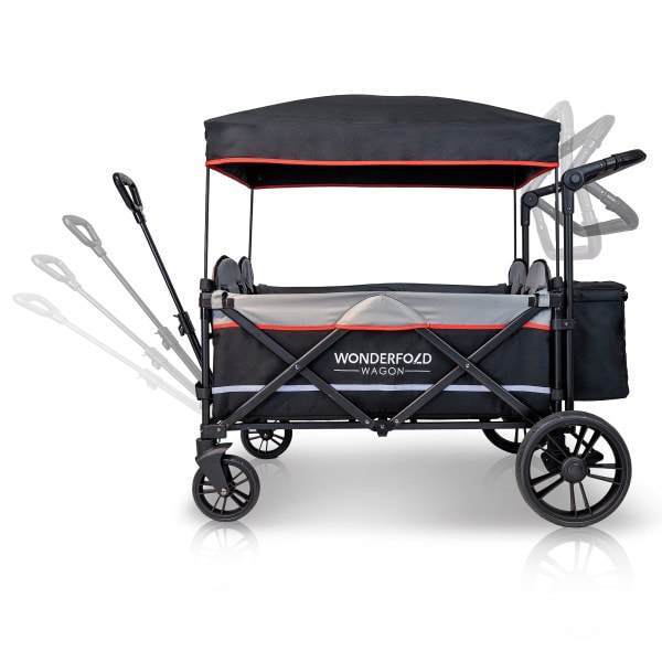 Wonderfold Wagon X4 - 4-in-1 Push & Pull Stroller Wagon for Kids with Canopy | Perfect for Beach, Park, Shopping & Family Outings