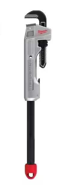 Milwaukee 48-22-7318 CHEATER 11-24 Inch Adjustable Aluminum Pipe Wrench - Perfect for Plumbing Repairs, DIY Projects & Professional Use
