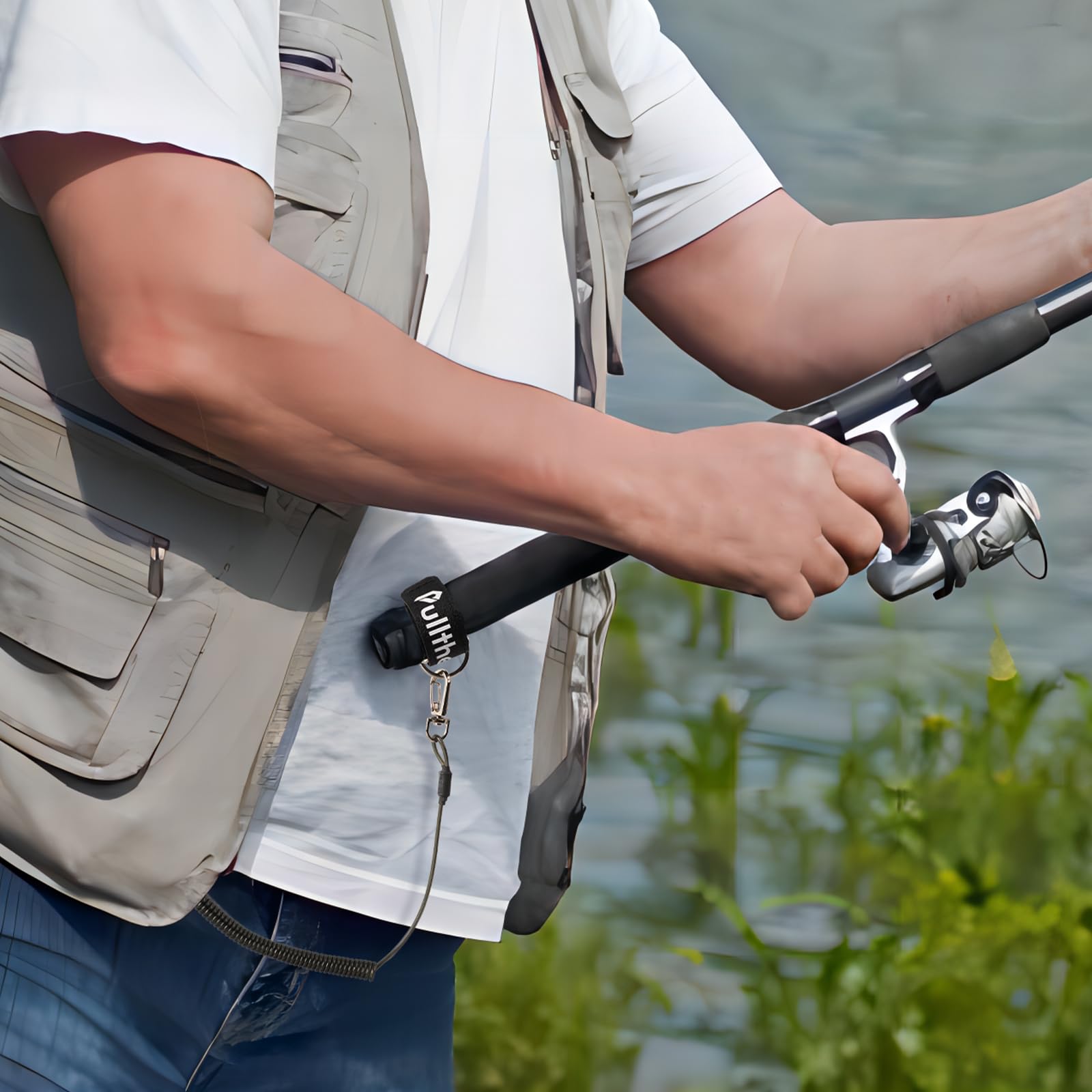 5.9 Inch Fishing Rod Straps - 4 PCS Heavy Duty Rod Ties for Kayak & Boat Fishing - Secure Fishing Rod Accessories for Saltwater & Freshwater Anglers - Perfect for Travel & Storage