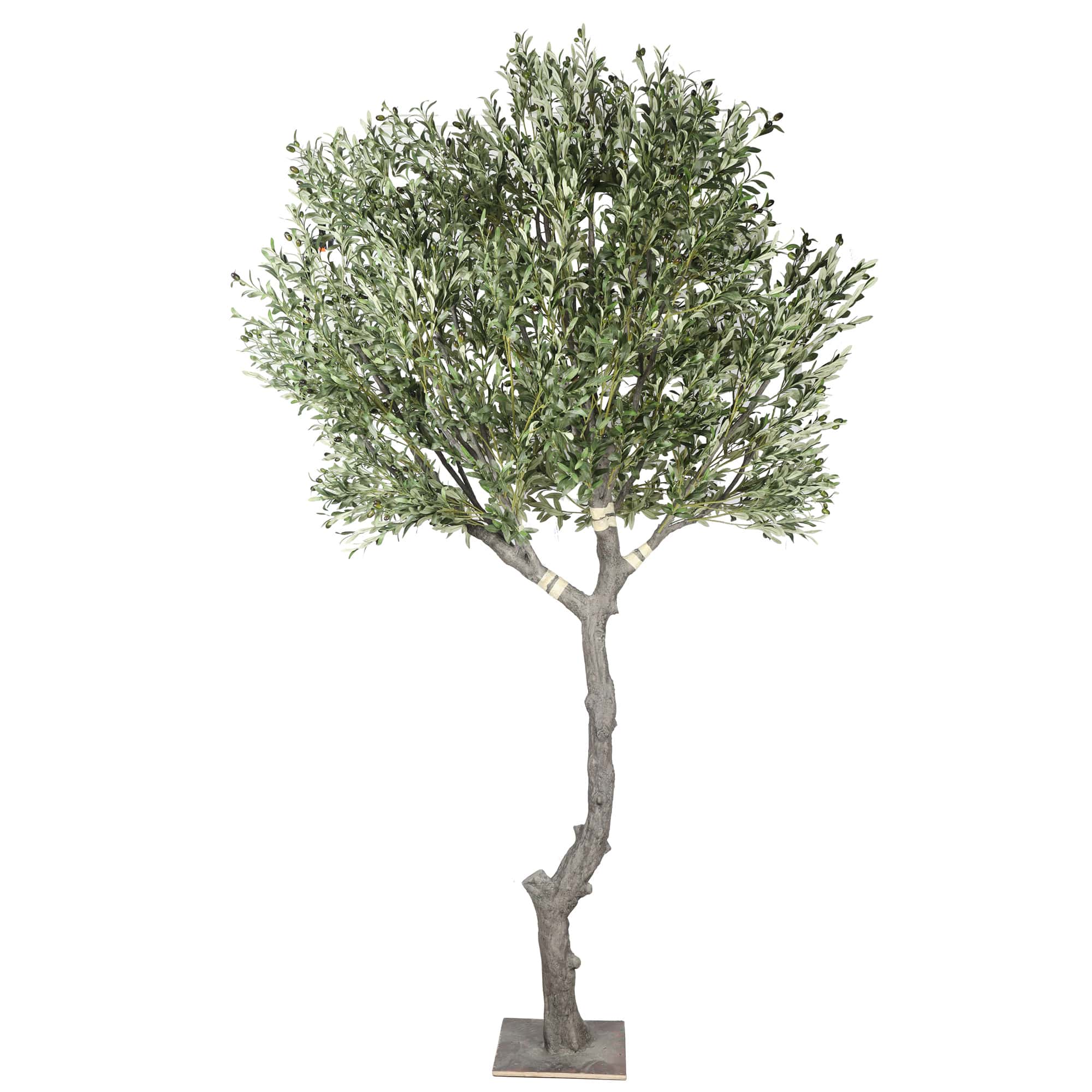 Nearly Natural Extra Large Olive Tree with Olives - 285cm Tall Artificial Olive Tree for Home Decor, Office, Living Room, and Indoor Greenery