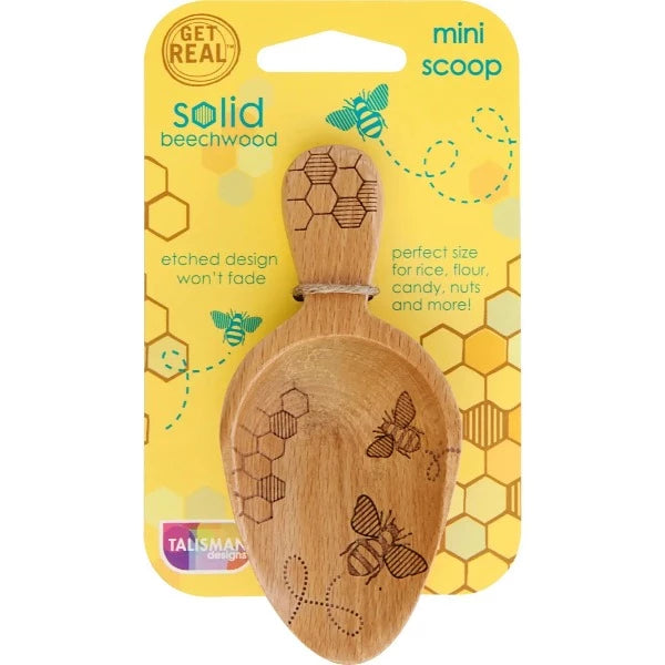 Premium Beechwood Mini Scoop - Handcrafted Wooden Ice Cream Scoop for Desserts, Gelato, and Sorbet - Perfect for Home Kitchen, Ice Cream Parlors, and Gourmet Dessert Shops