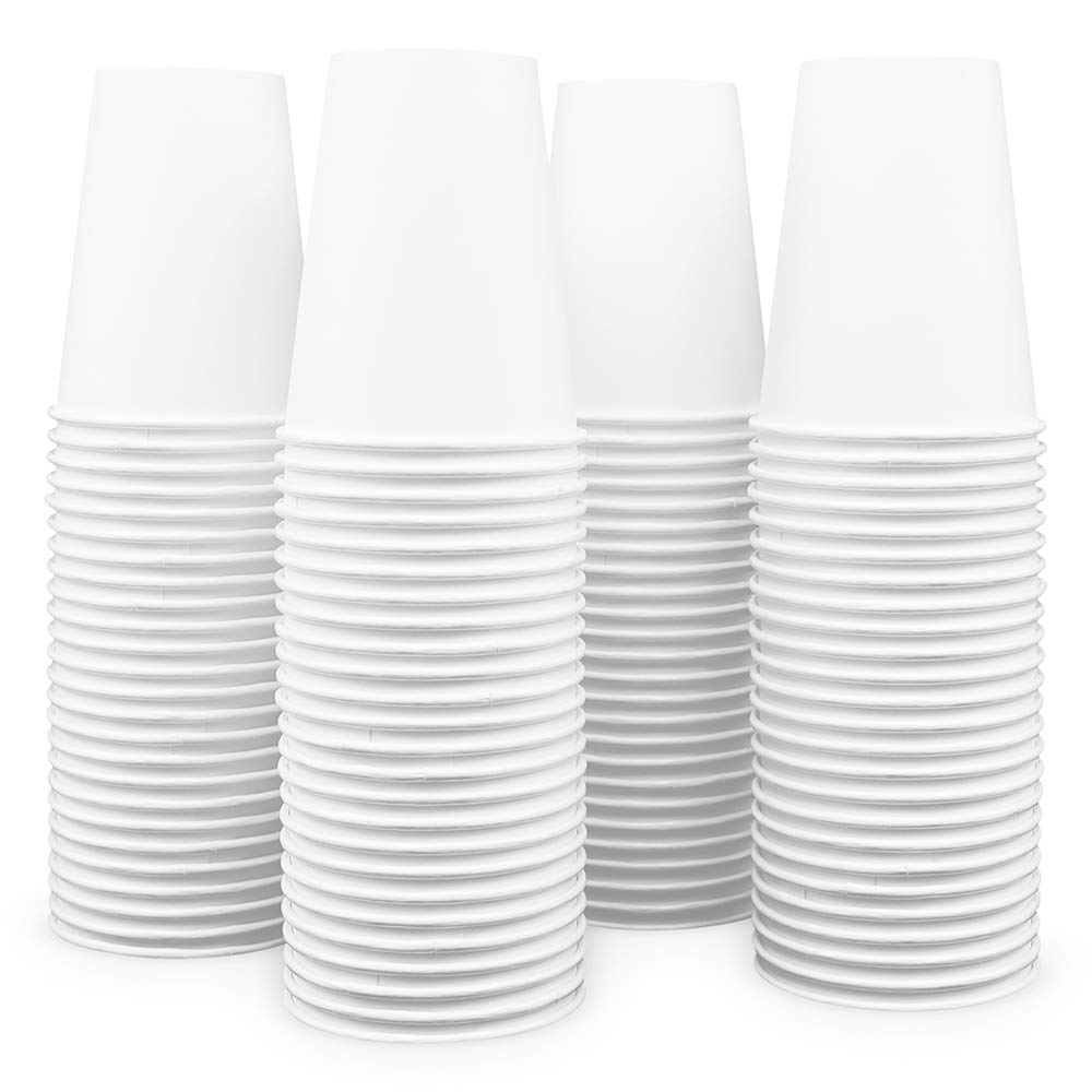 Premium 12oz Disposable Hot Paper Cups - 1000 Pack | Leak-Proof & BPA-Free Coffee Cups for Office, Cafes & Events | Eco-Friendly White Paper Drinkware for Hot Beverages, Tea & Cocoa