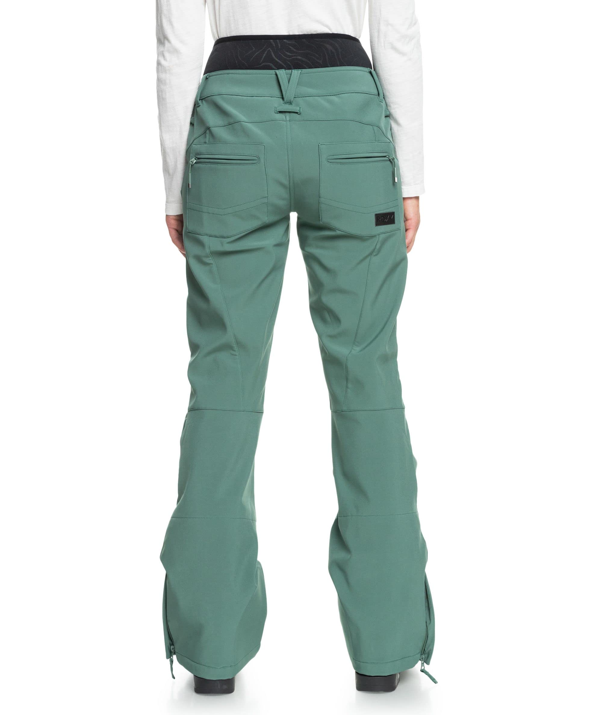 Roxy Women's Rising High Snow Pants - Waterproof Insulated Winter Ski Pants for Snowboarding & Cold Weather Activities