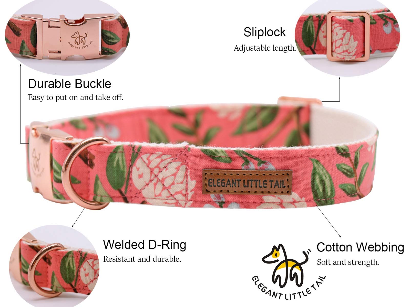 Elegant Bow Tie Dog Collar with Adjustable Cotton & Webbing - Perfect for Small, Medium & Large Dogs & Cats - Ideal for Daily Walks, Pet Parties & Photo Shoots