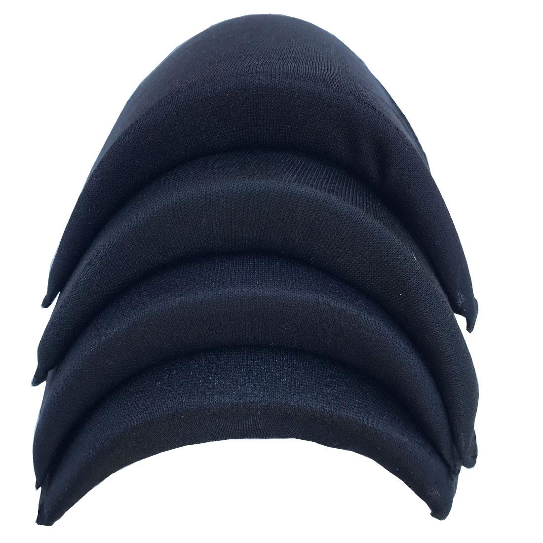 Premium Shoulder Pads for Men - 2 Pairs White & 2 Pairs Black Sponge Foam Shoulder Inserts for Jackets, Blazers, T-Shirts & Dresses - DIY Sewing Accessories for Tailoring & Enhancing Shoulder Shape - Perfect for Formal Wear, Cosplay & Costume Design