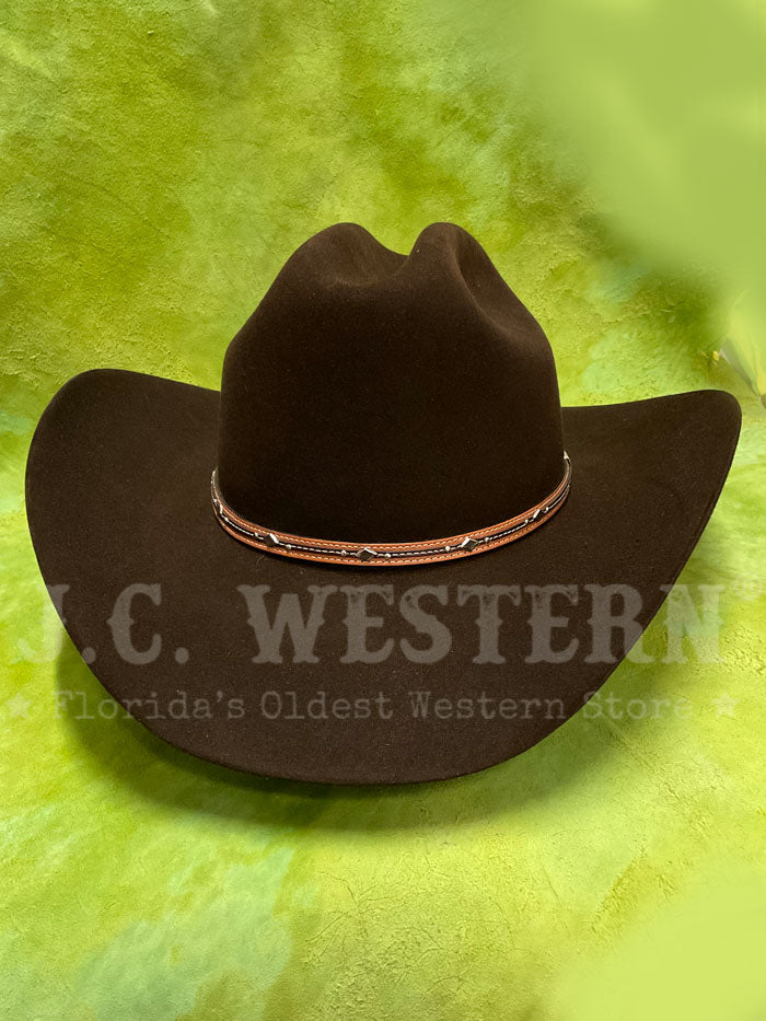 Resistol RFKGMN 524022 George Strait Collection KINGMAN 6X Felt Cowboy Hat in Chocolate Brown - Perfect for Western Rodeo, Country Music Festivals & Outdoor Adventures