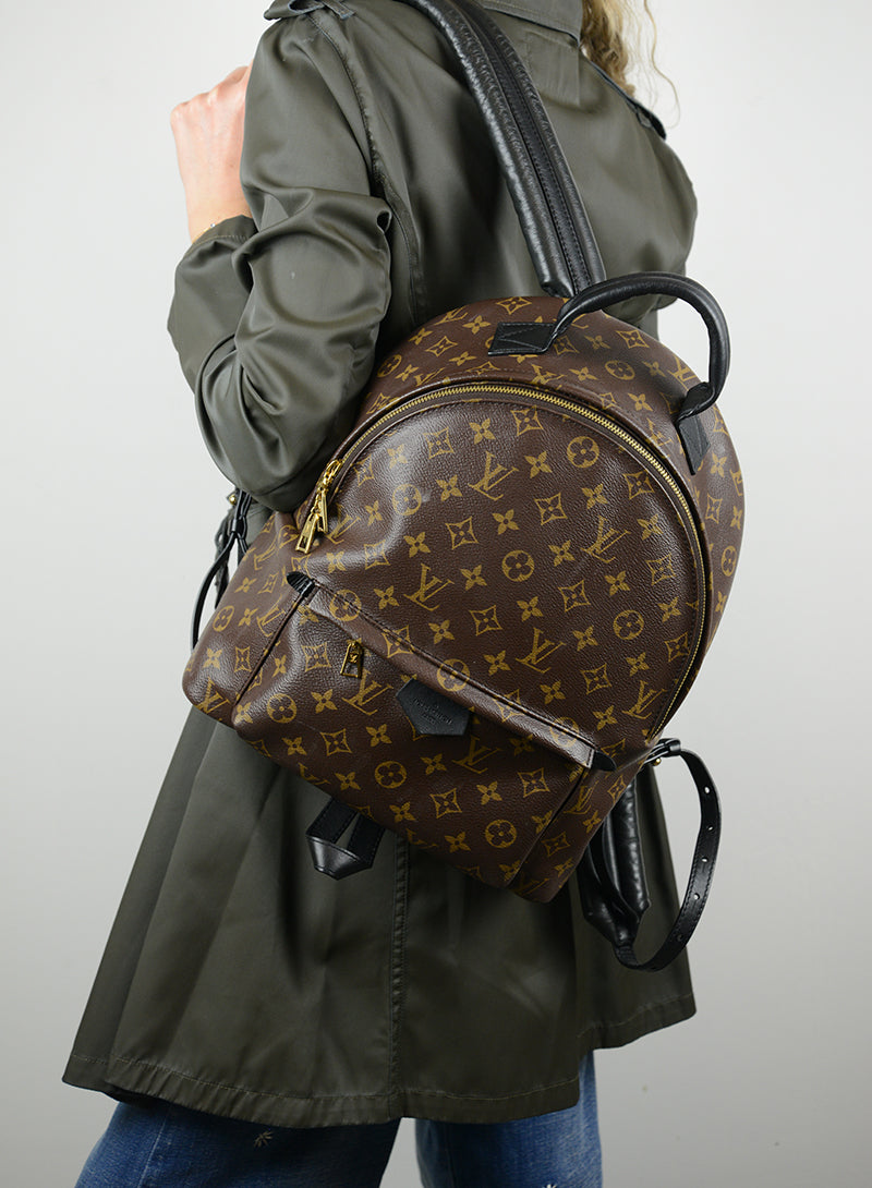 Brown Monogram Backpack for Women & Men - Stylish & Durable Daypack for Travel, Work, School & Outdoor Adventures