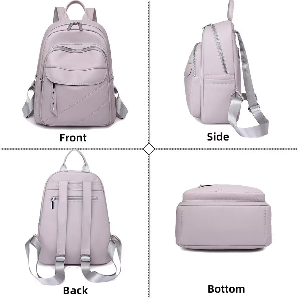 Women's Leather Backpack - Convertible Travel Purse for Daily Use & Outings
