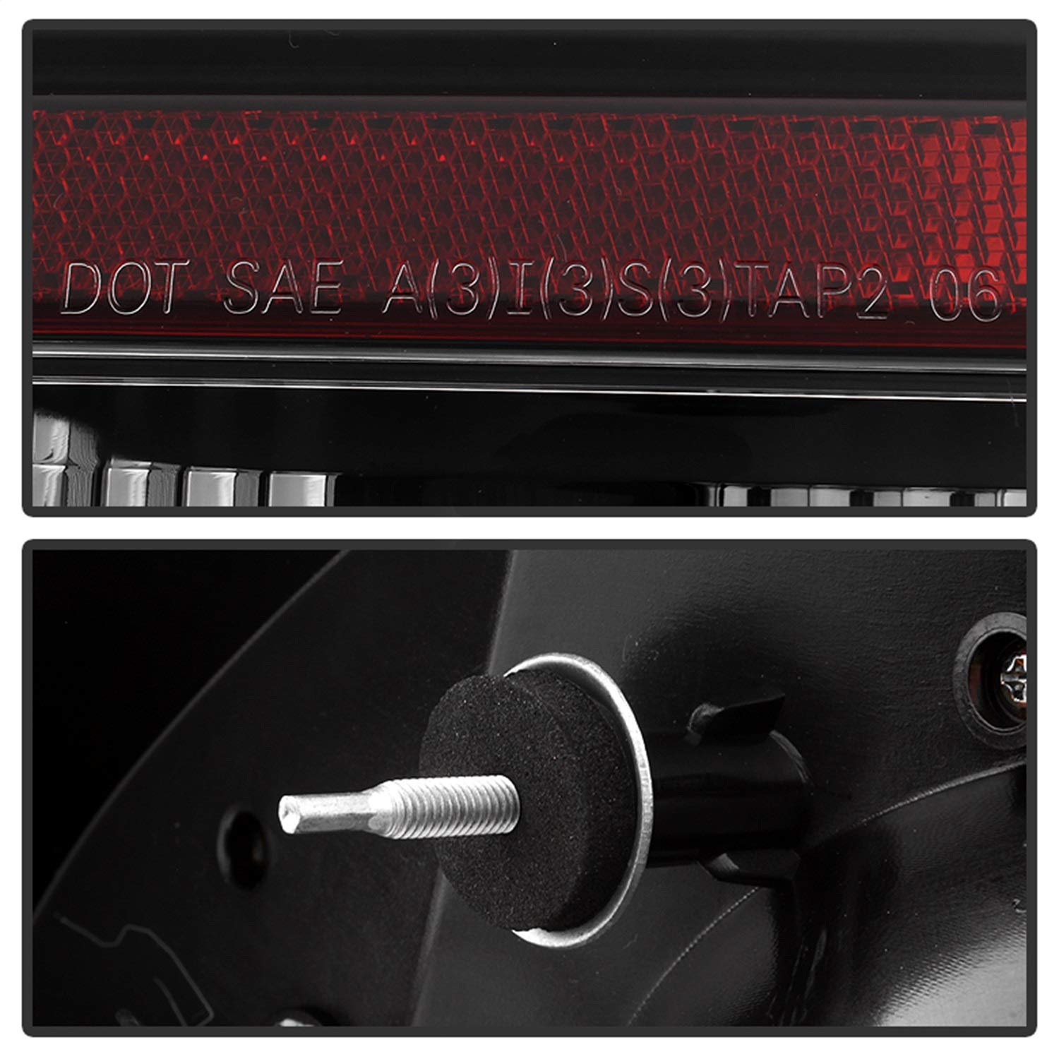 Spyder Auto 5076380 LED Tail Lights - Black/Clear Smoke Lens - High Performance, Plug & Play - Perfect for Jeep Wrangler JK & Dodge Ram Trucks