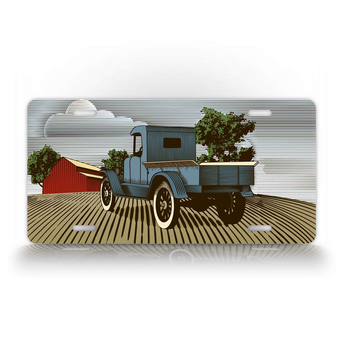 Vintage Ford Antique Truck License Plate - Rustic Americana Metal Auto Tag for Classic Car Restoration, Barn Decor & Man Cave Wall Art (USA Made)