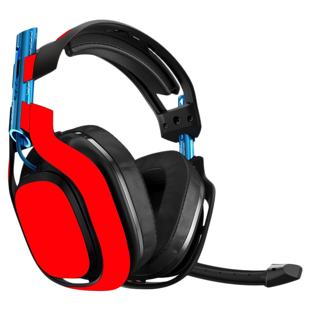 MightySkins Vinyl Decal Wrap Cover for Astro A50 3rd Gen Gaming Headset - Solid Red Protective Skin, Durable & Easy to Apply | Made in USA | Perfect for Gaming, Streaming & Customizing Your Headset