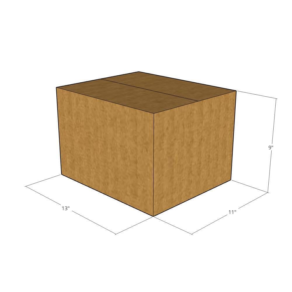 125-Pack 13x11x9 Inch 32 ECT Corrugated Shipping Boxes | Heavy Duty Moving Boxes for Business, Office & Home Use | Perfect for Packing, Storage & Ecommerce Shipping