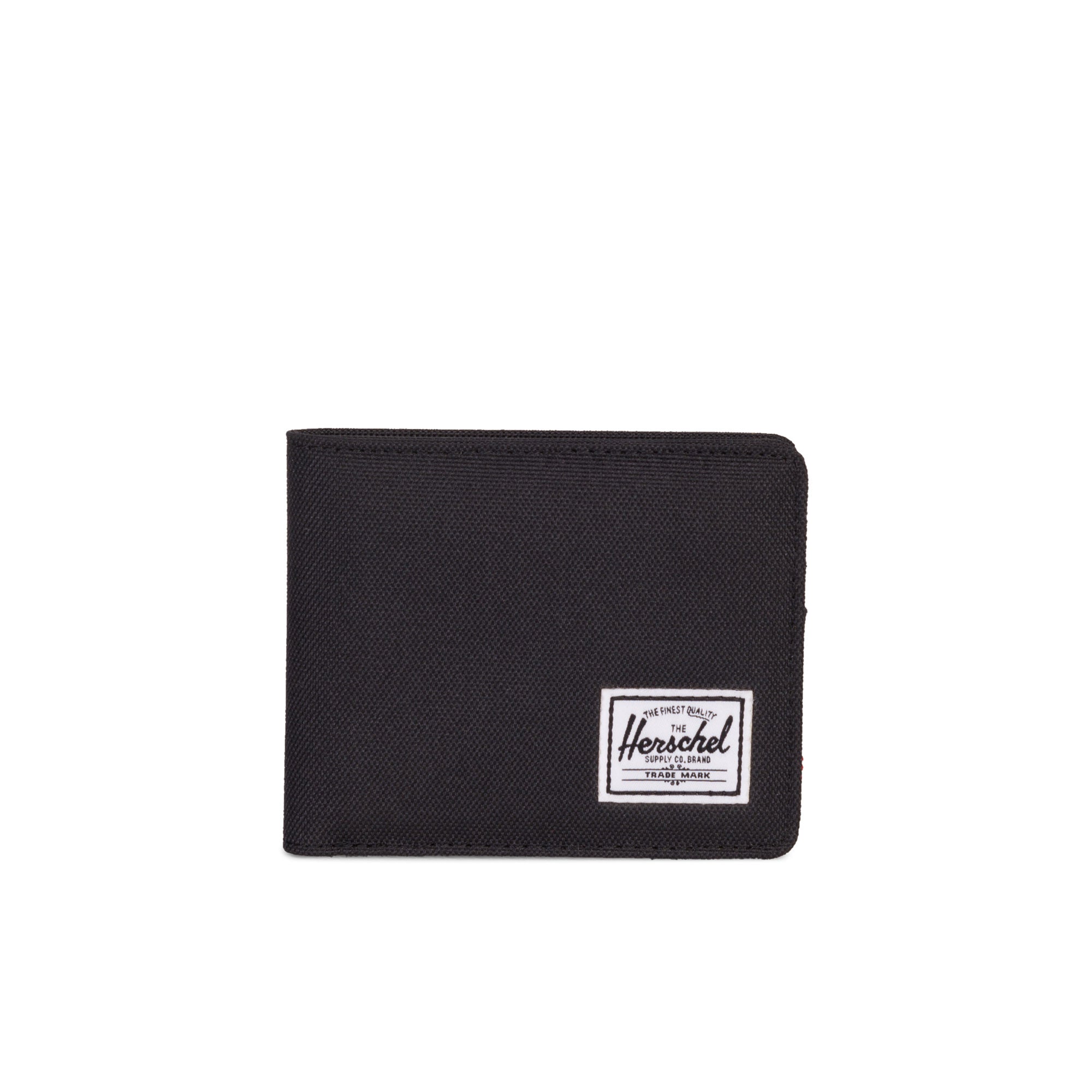Herschel Roy Wallet for Men - Slim RFID Blocking Leather Bifold Wallet with ID Window - Perfect for Travel, Business & Everyday Use (Black)