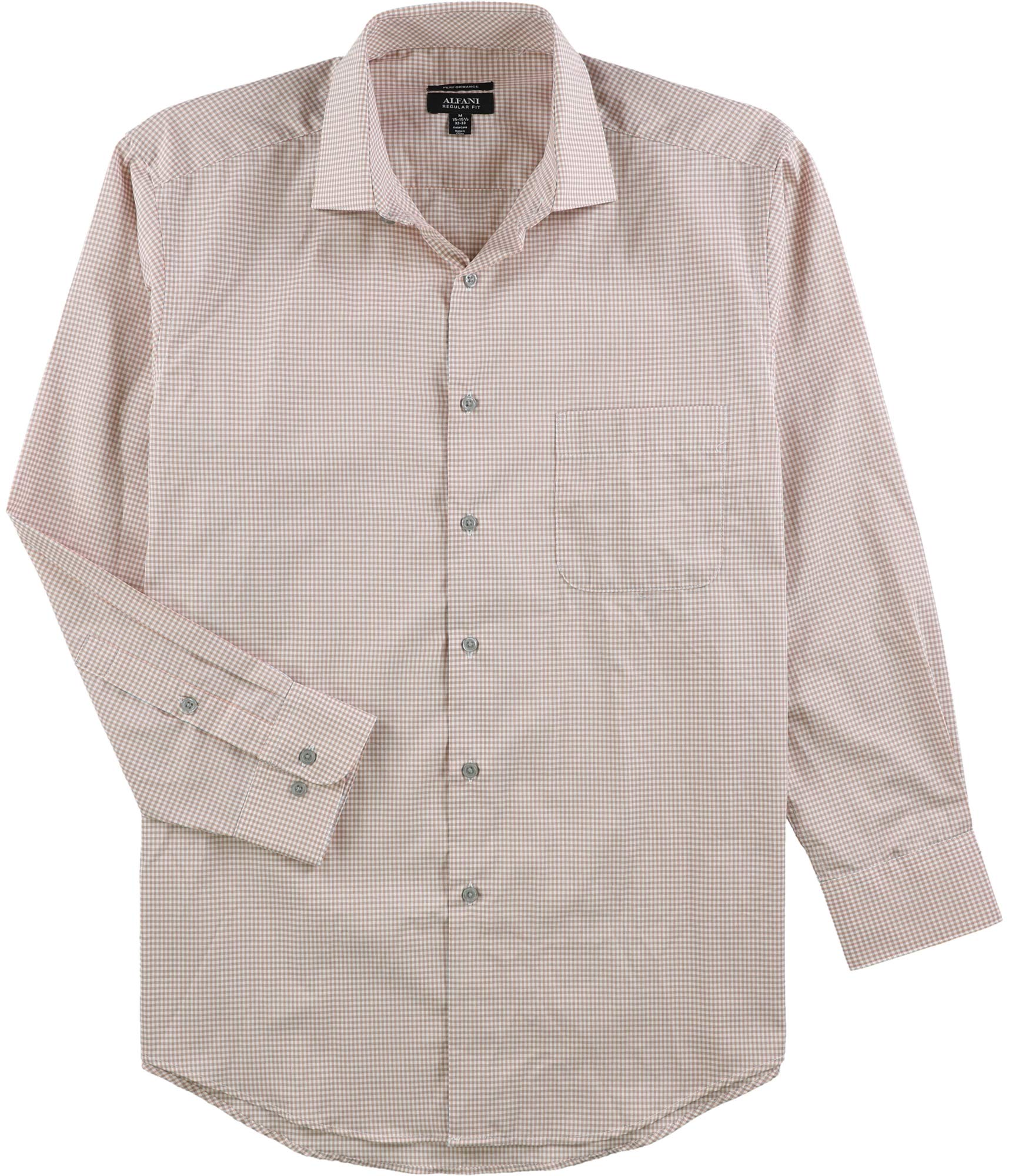 Alfani Men's Performance Button-Up Dress Shirt - Slim Fit Wrinkle-Free Office & Formal Wear for Business & Special Occasions