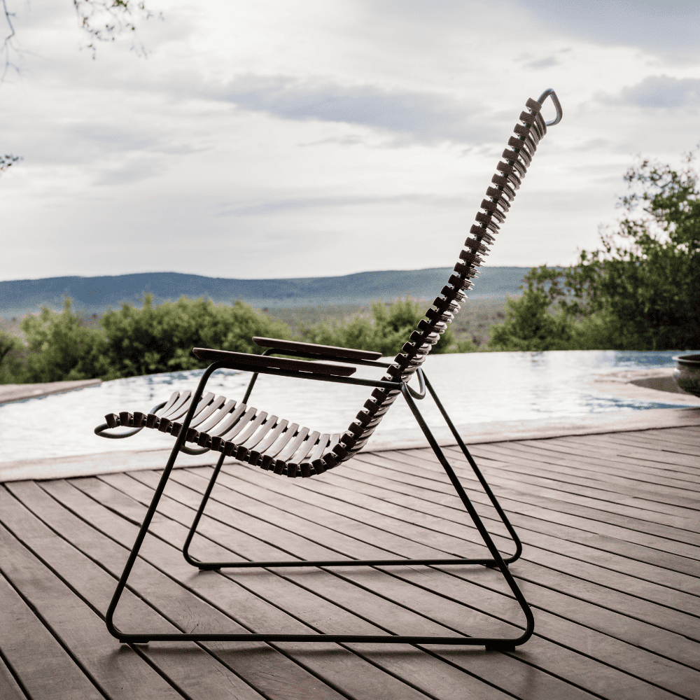 CLICK Outdoor Lounge Chair - Patio Furniture for Backyard, Poolside & Garden Relaxation - Comfortable & Durable Weather-Resistant Sunbathing Chair for Adults