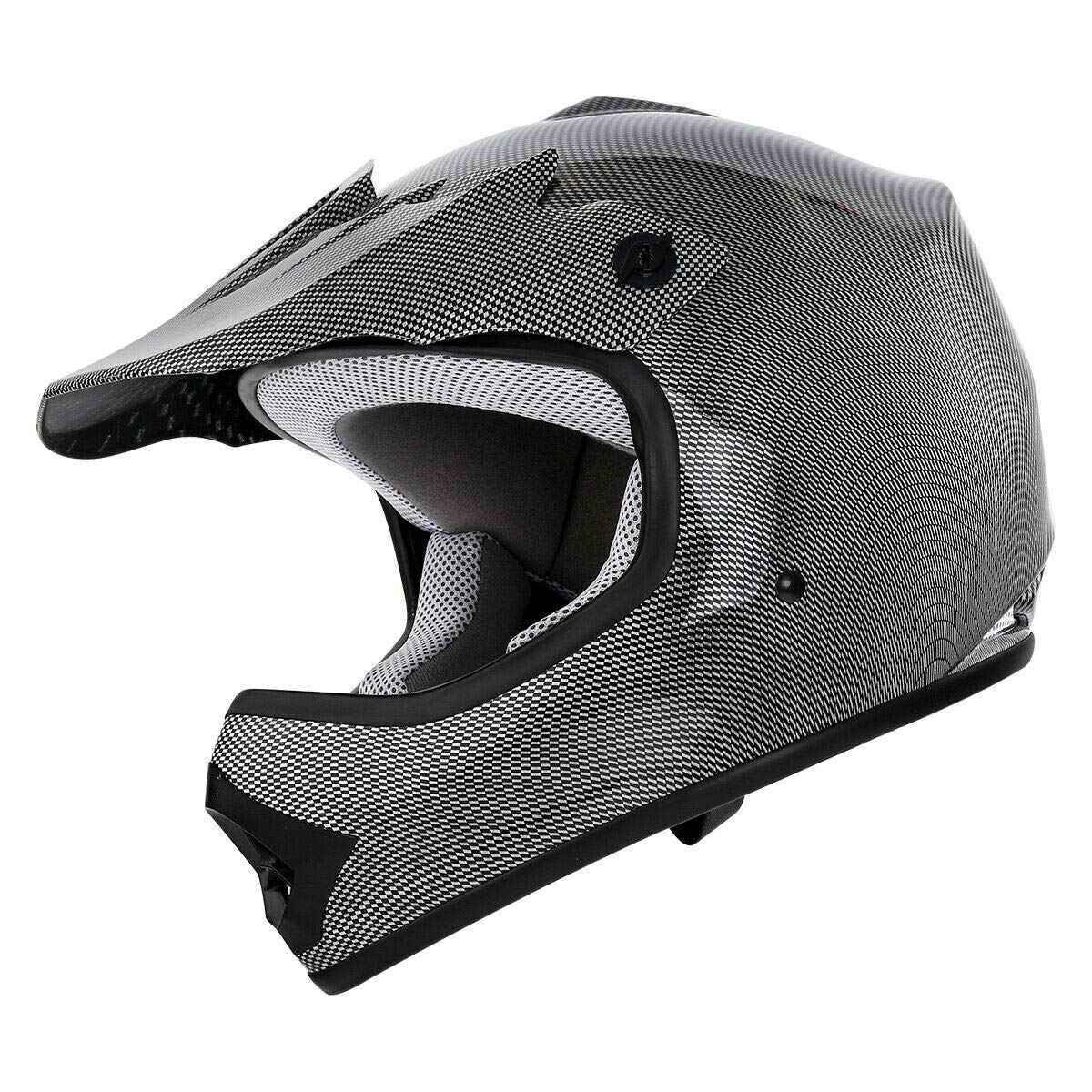 SLMOTO Youth Kids Motocross Helmet - DOT Approved Full Face Dirt Bike Helmet for BMX, MX, ATV & Offroad Motorcycle Riding - Perfect for Trail, Track & Motocross Racing