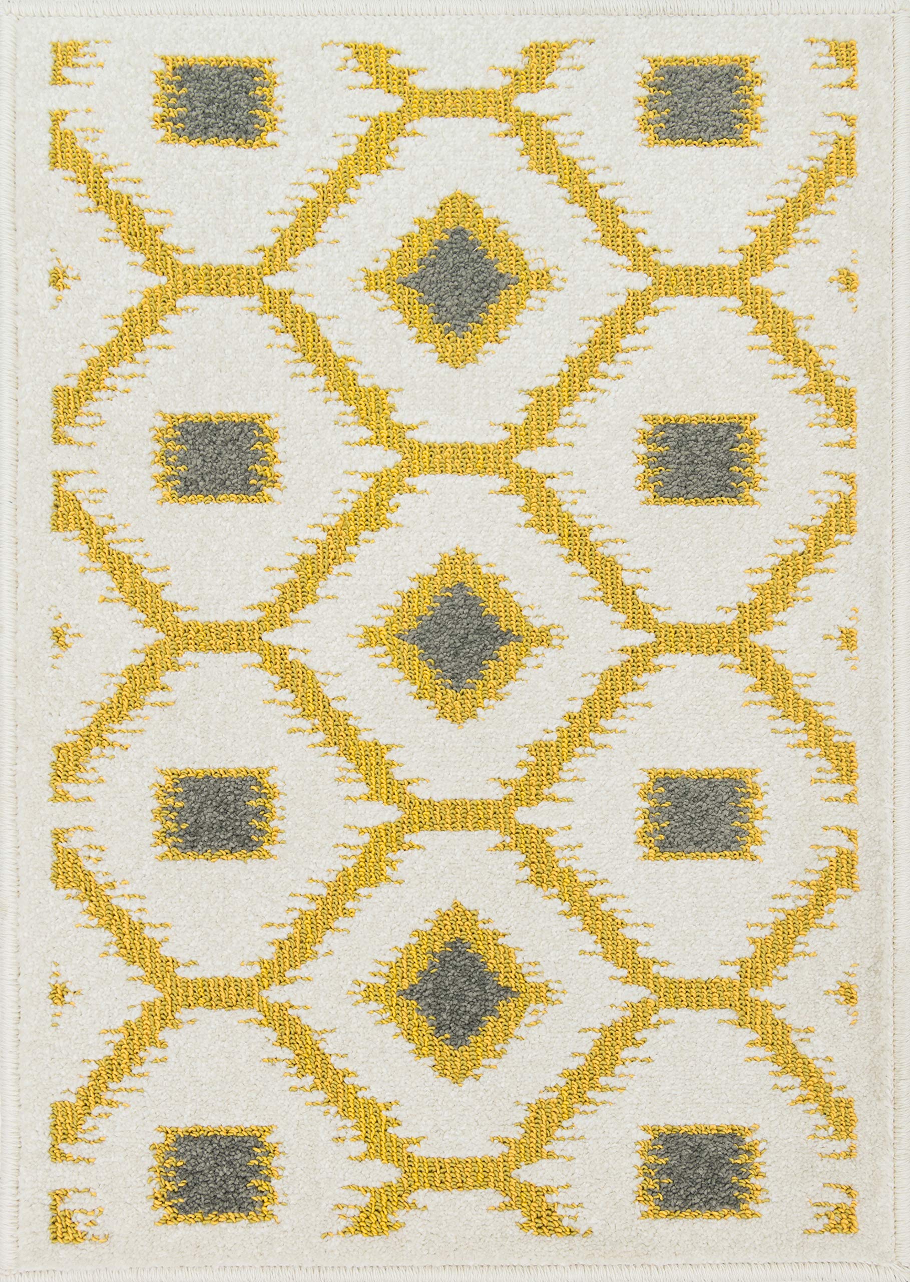 Loloi Terrace Collection Citron Ivory Area Rug 1'8