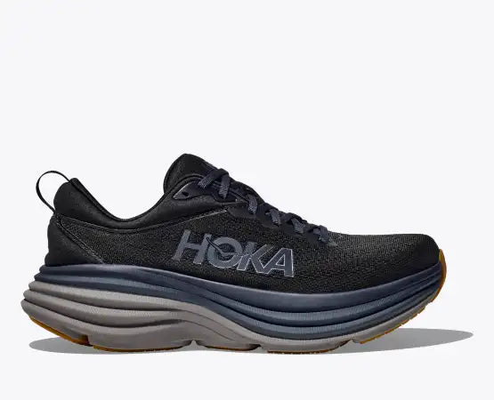 Hoka Bondi 8 Running Shoes for Men - Lightweight Cushioned Sneakers for Long Distance Running & Walking - Perfect for Marathon Training, Jogging & Everyday Comfort