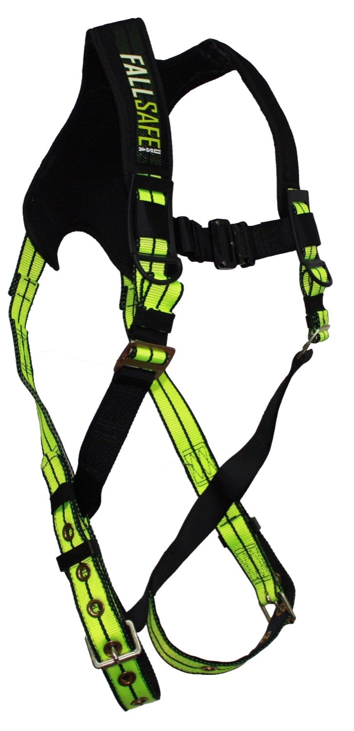 SafeWaze FS-FLEX185-S-M Single D-Ring Safety Harness with Grommet Leg Straps, Small/Medium - Perfect for Construction, Roofing & Fall Protection Work