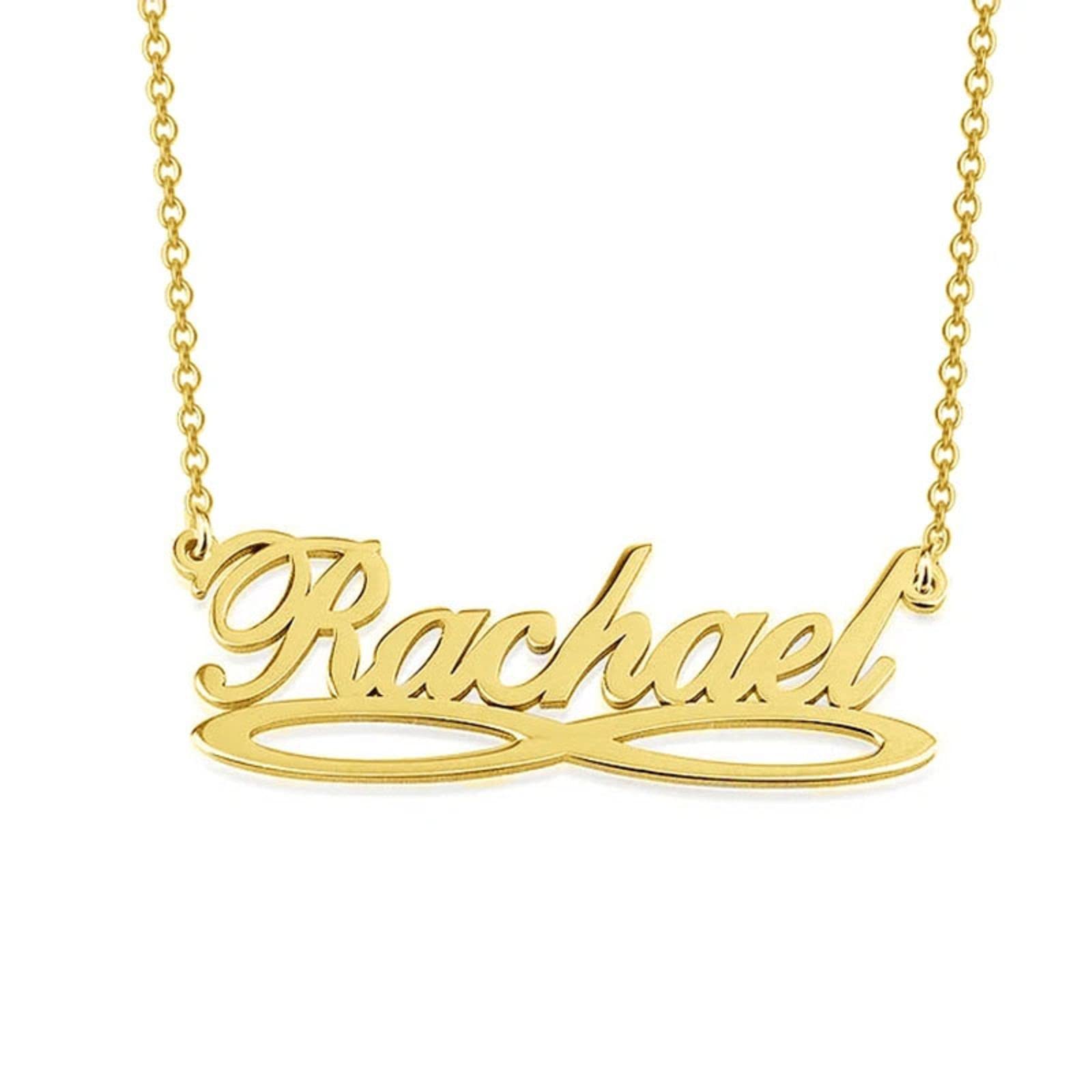 Custom Name Necklace for Women - Personalized Dainty Letter Nameplate with Stars | Meaningful Jewelry Gift for Mom, Wife, Girlfriend | Birthday, Mother's Day, Anniversary Present