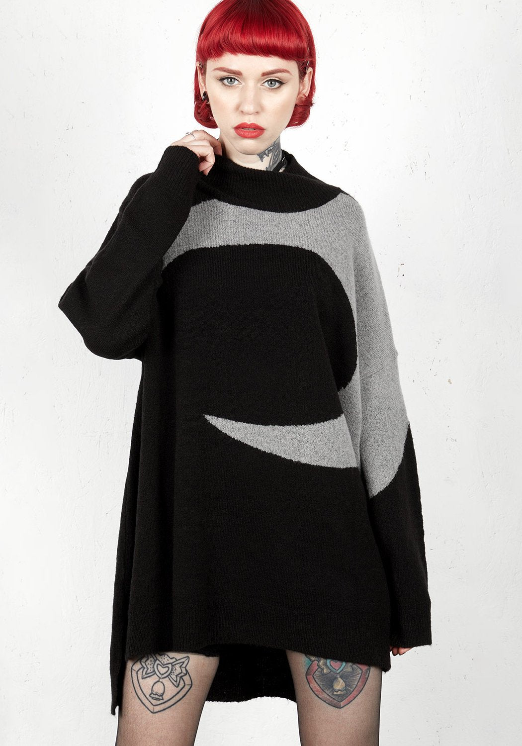 Luna Longline Jumper for Women - Stylish Oversized Knit Sweater Dress | Perfect for Casual Outings, Date Nights & Fall Layering