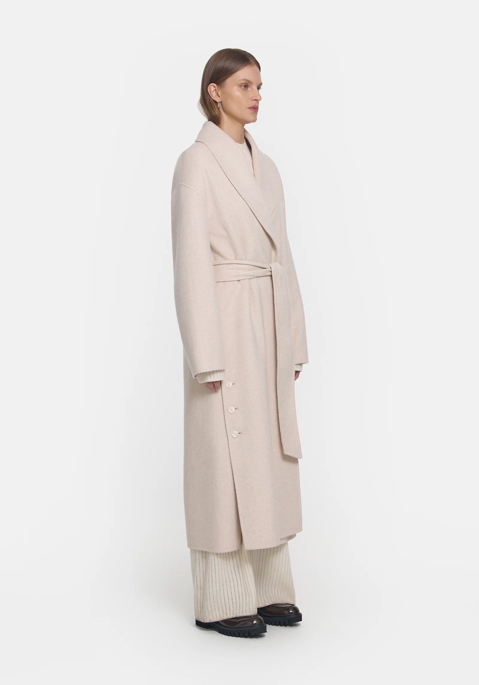 Ascension Coat Ivory Marle - Women's Lightweight Knit Cardigan for Fall & Winter | Perfect for Office, Travel, and Casual Outfits
