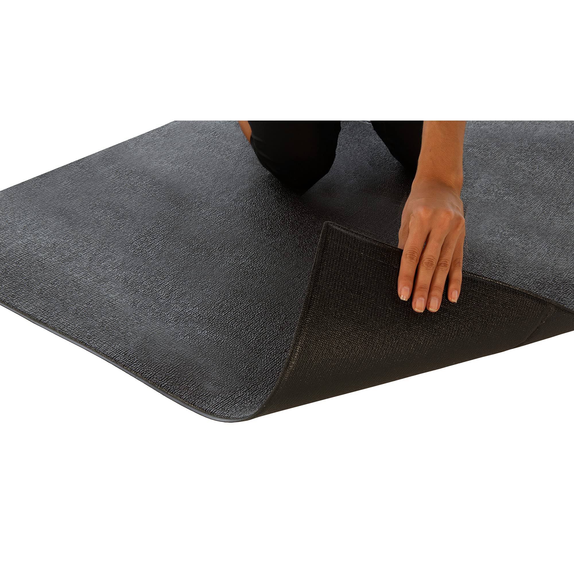 FITNESS REALITY Water-Resistant Exercise Mat - Non-Slip Floor Protection & Noise Reduction Gym Mat for Home Workouts, Yoga, and Fitness Training