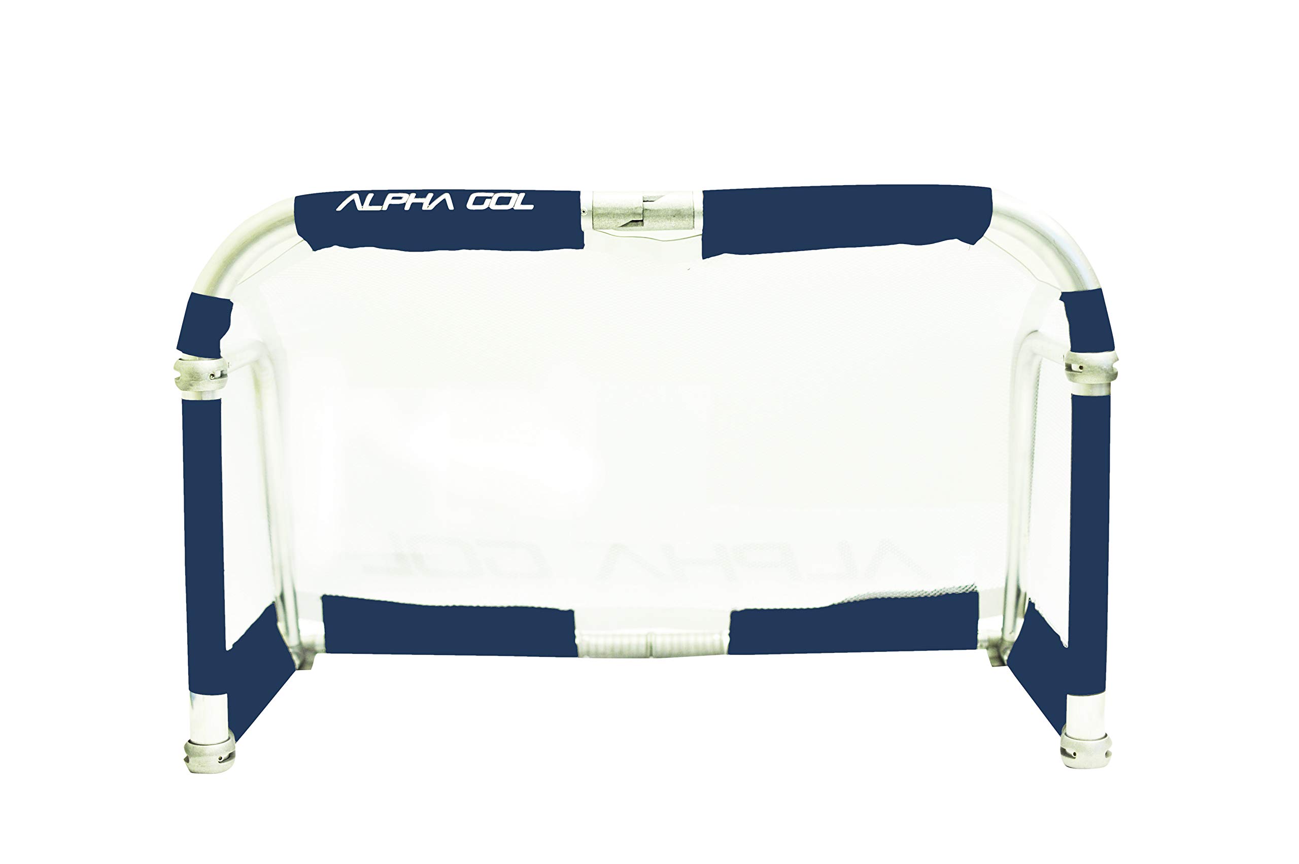 Alpha Goal - Portable Aluminum Folding Soccer Goal with Carry Bag - Perfect for Backyard, Training & Youth Soccer Practice