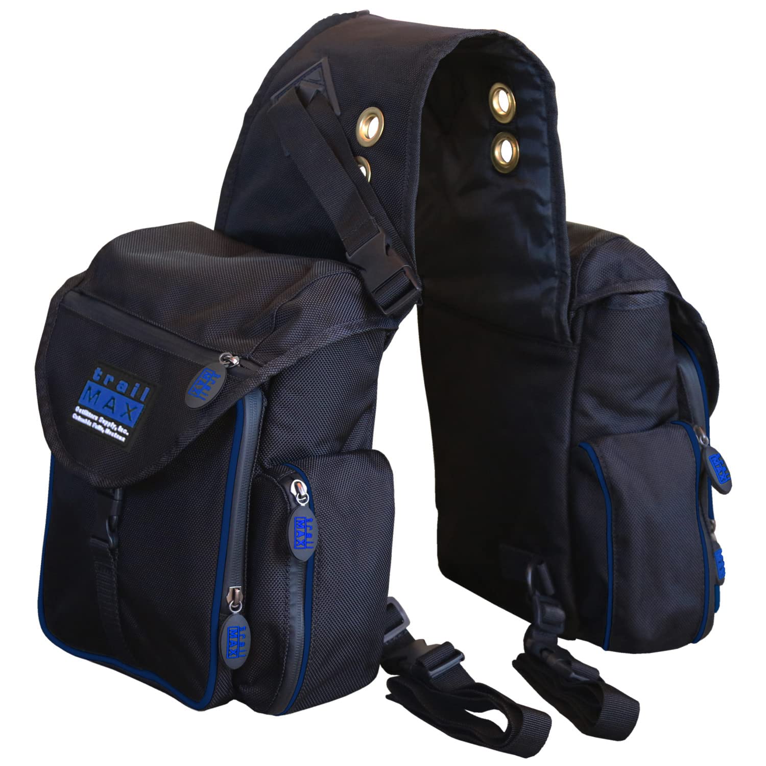 TrailMax 500 Series Insulated & Padded Horse Saddle Bags for Trail Riding - Waterproof Equestrian Gear for Camping, Hiking & Outdoor Adventures