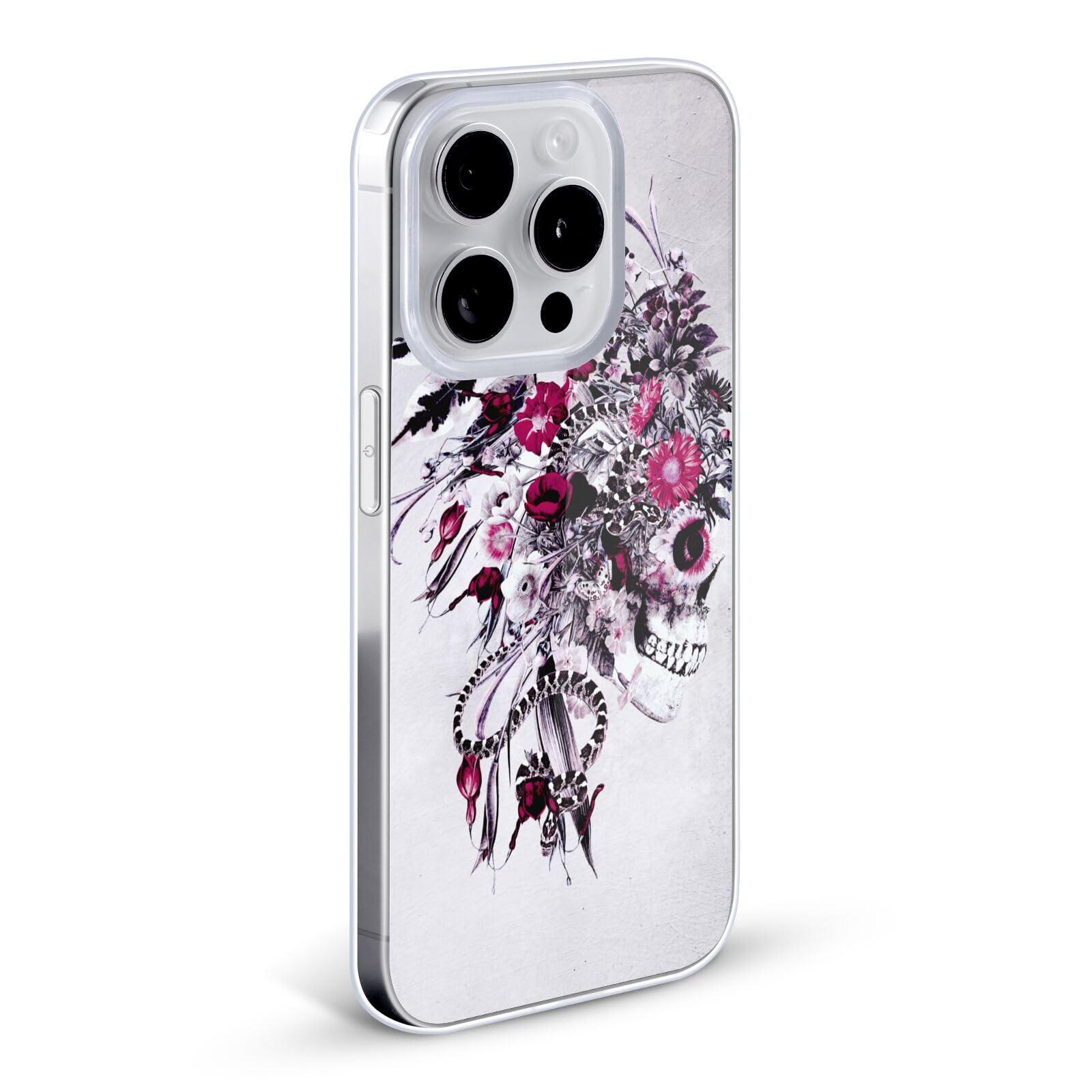 Officially Licensed Riza Peker Red Skulls 6 Soft Gel Case for Apple iPhone 12 Pro Max - Durable Protective Phone Cover with Stylish Art Design | Perfect for Everyday Use, Travel & Gift Giving