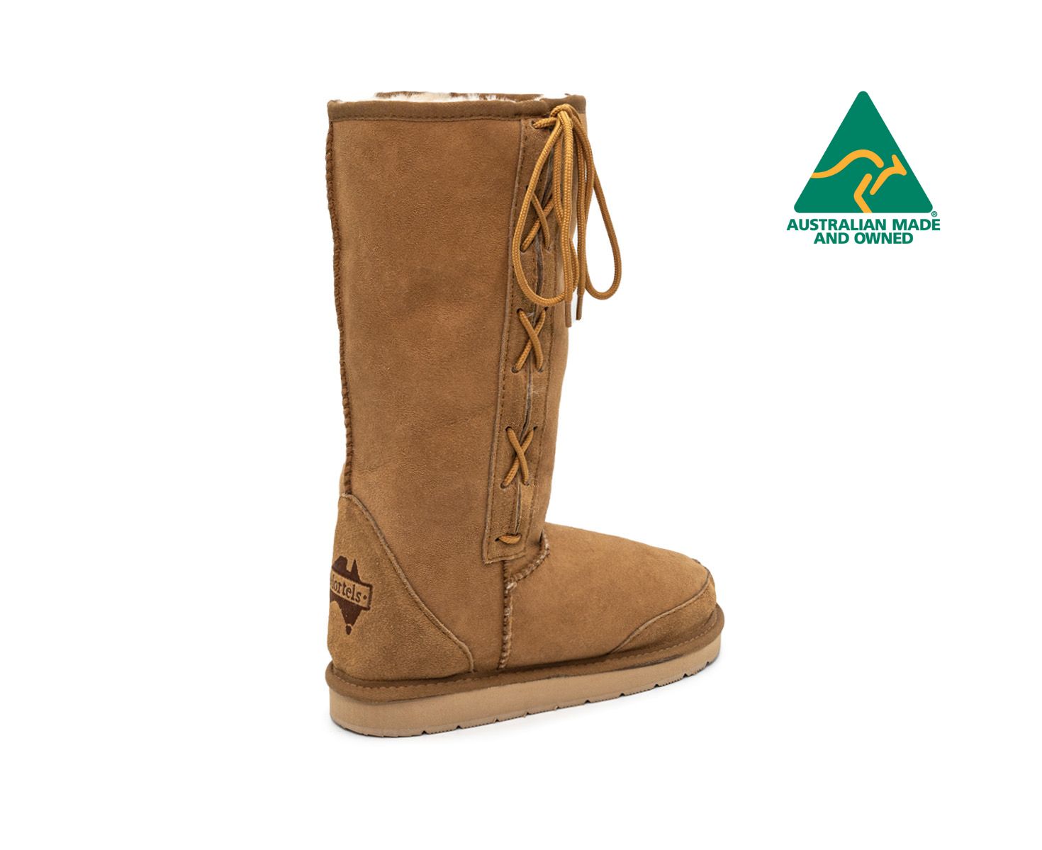 Classic Long Laced UGG Boots for Women & Men - Comfortable Winter Snow Boots Size M13 14 - Perfect for Cold Weather, Outdoor Activities & Casual Wear