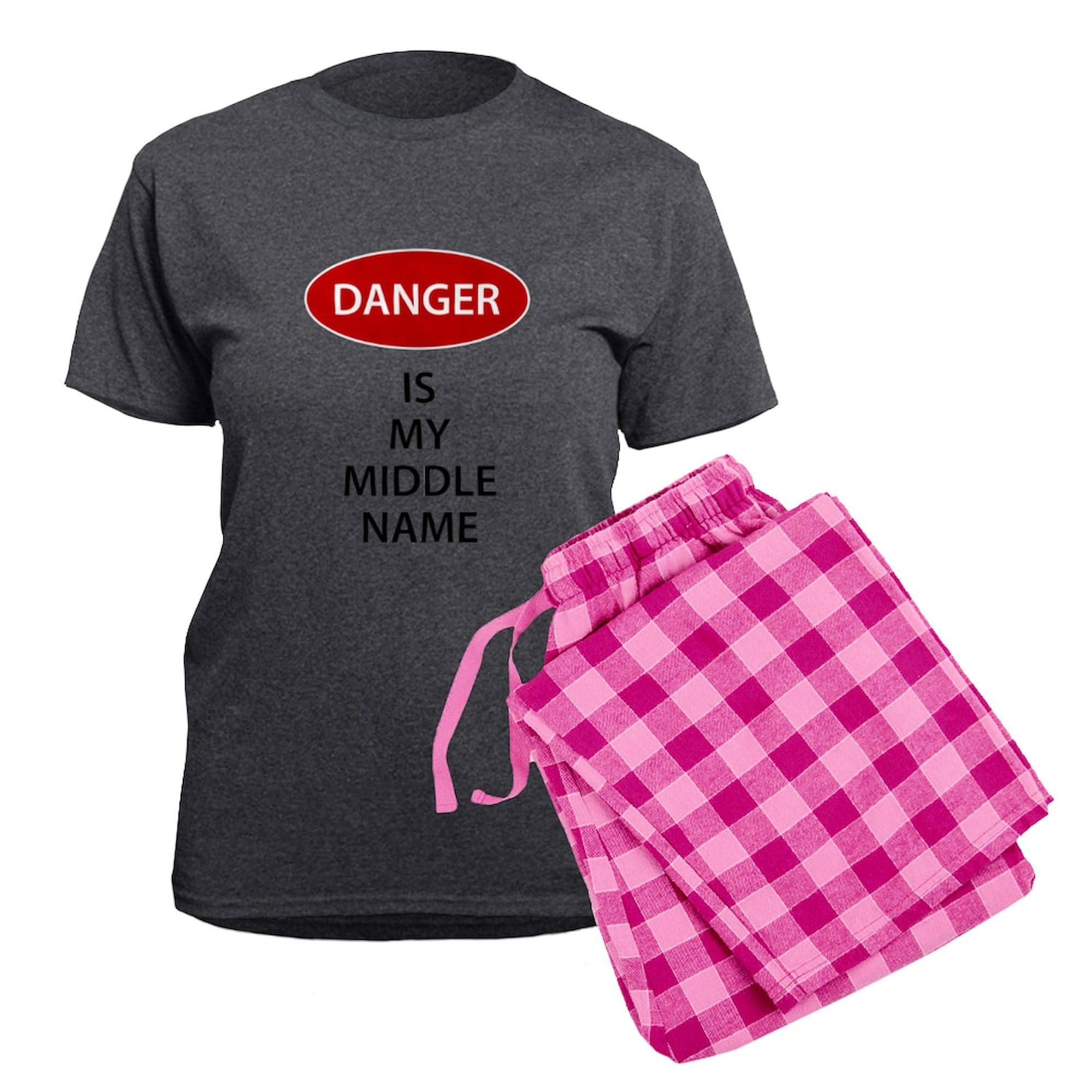 Danger2 Women's Charcoal Pajama Set - Funny Novelty Sleepwear for Women | Perfect for Sleepovers, Girls Night In & Relaxing at Home