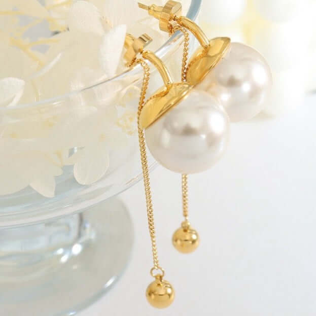 Elegant Pearl Tassel Drop Earrings for Women | Fashion Jewelry Gift for Party, Wedding & Special Occasions | F679